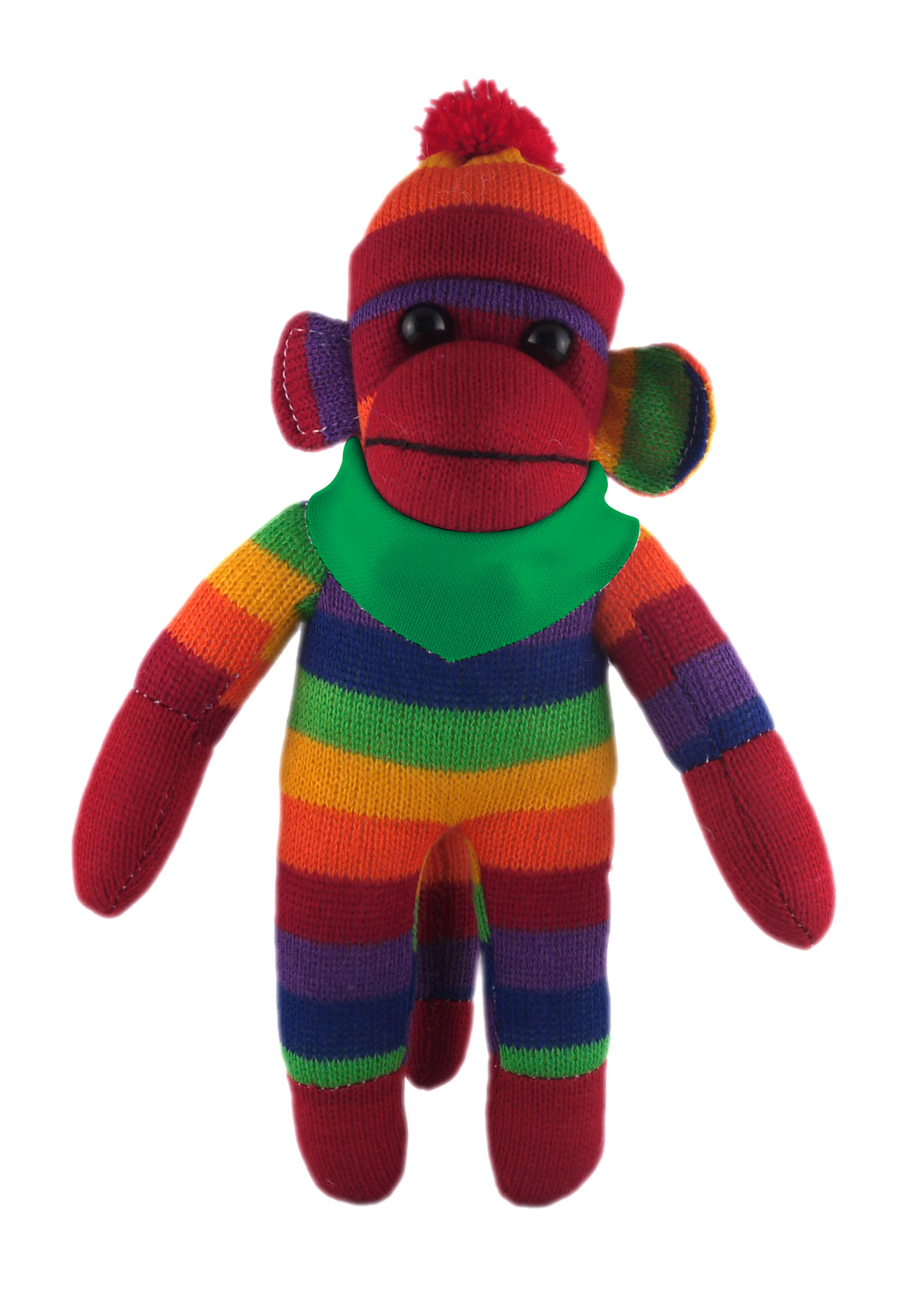Rainbow Sock Monkey (Plush) with Bandana 4