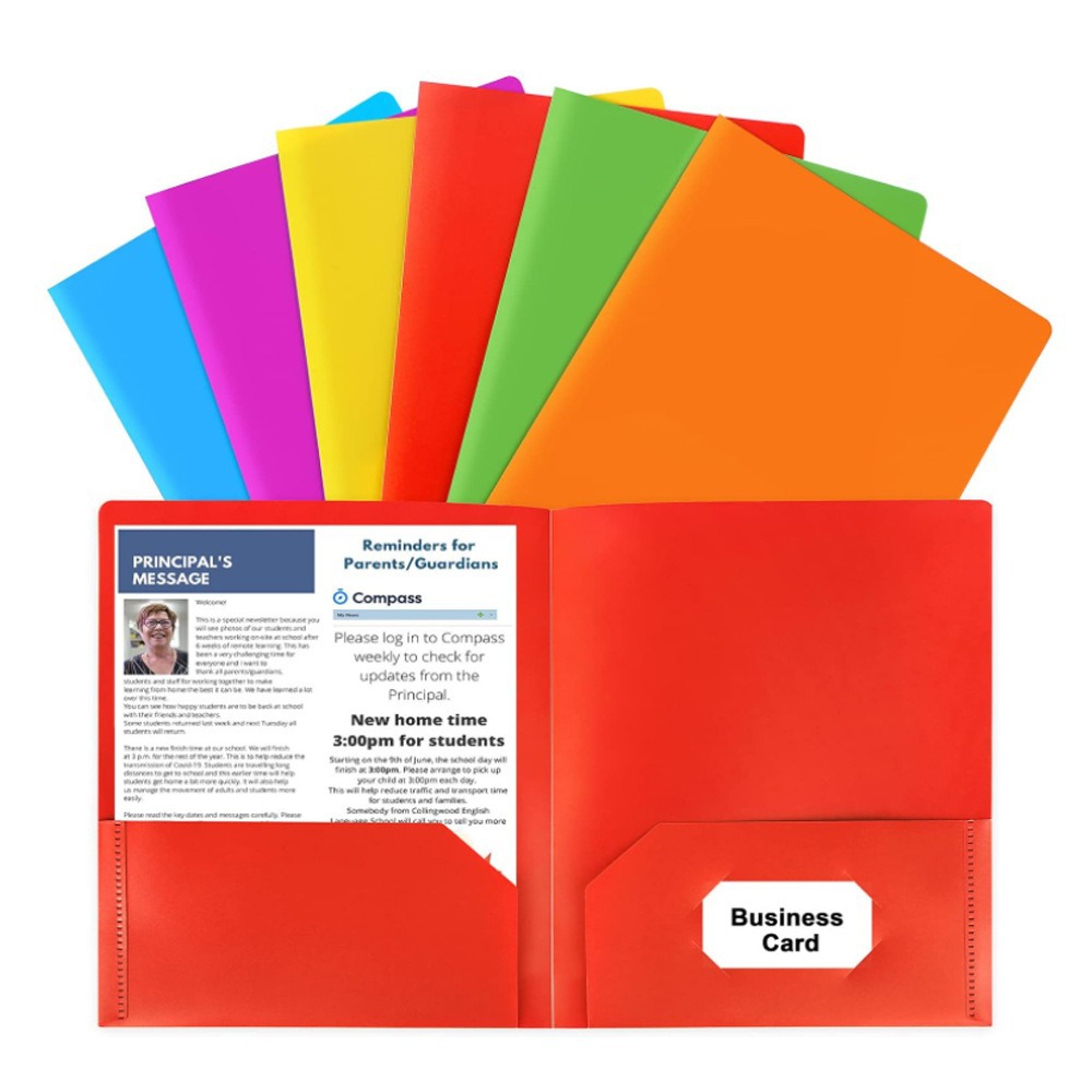 Plastic Folder With Pockets 3