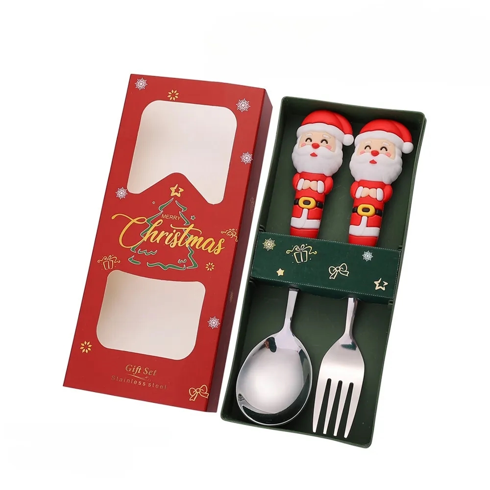 christmas spoon and fork set 2