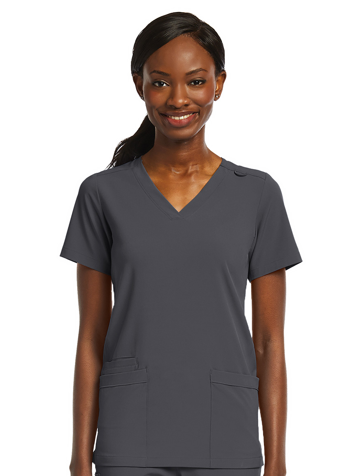 ScrubJoy Originals - Women's Fitted Two-Pocket V-Neck Top 20