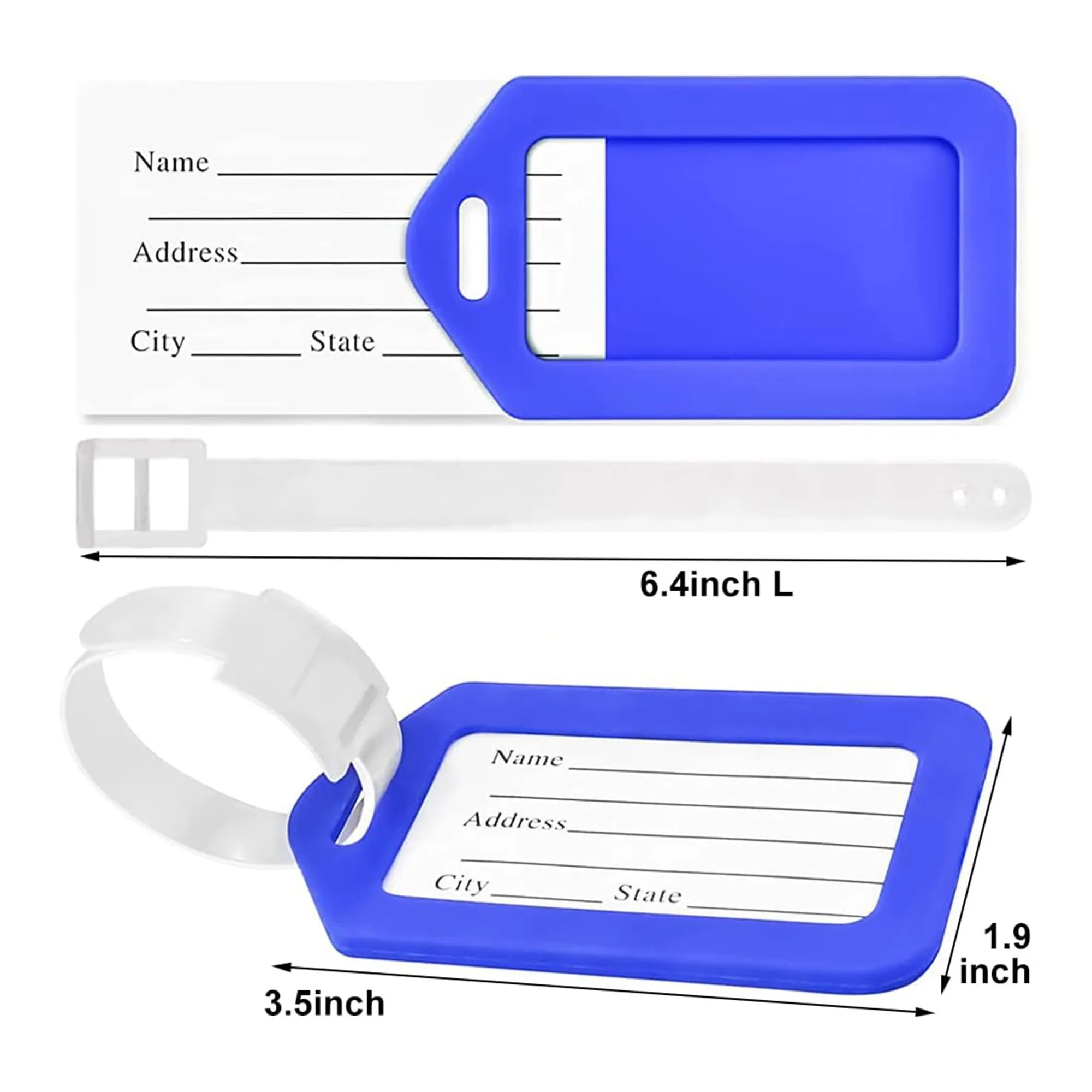 Plastic Luggage Identifiers with Lanyard 1
