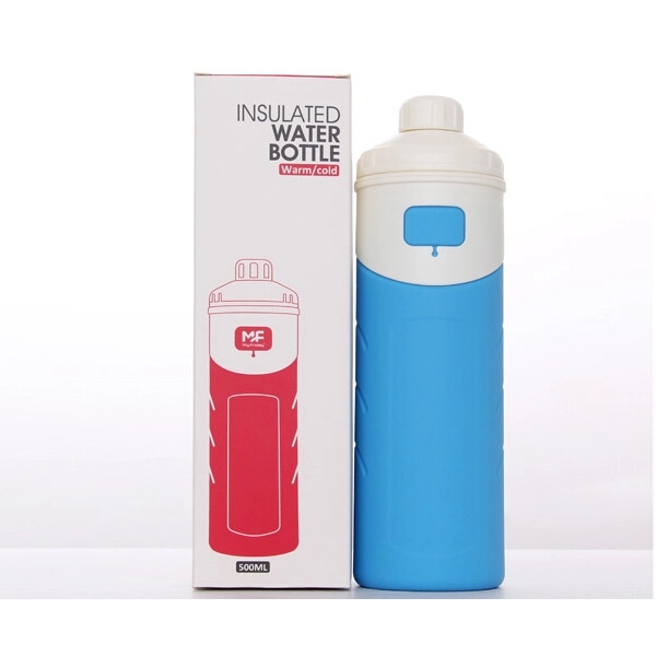 Silicone Insulated Water Bottle Thermos 500ml 1