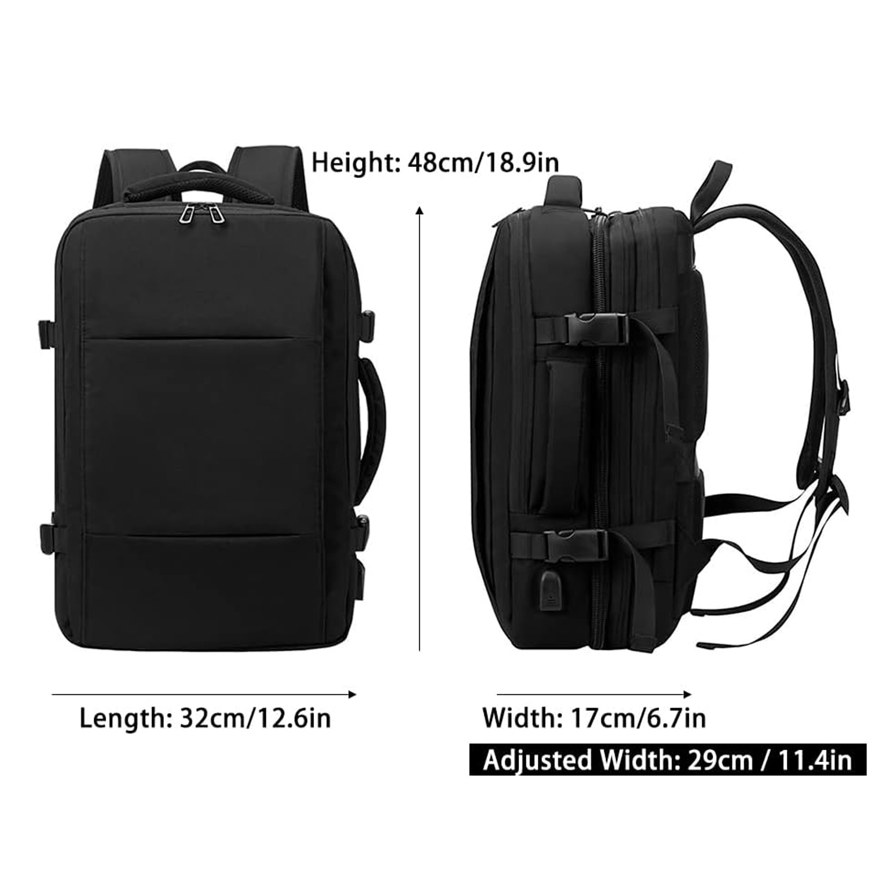 Travel Laptop Backpack with USB Port 4