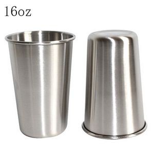 16oz Single Wall Stackable Stainless Steel Beer Cup 4