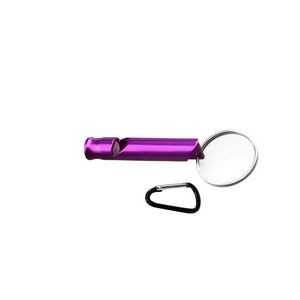 Compact Aluminum Alloy Whistle With Carabiner Attachment 12