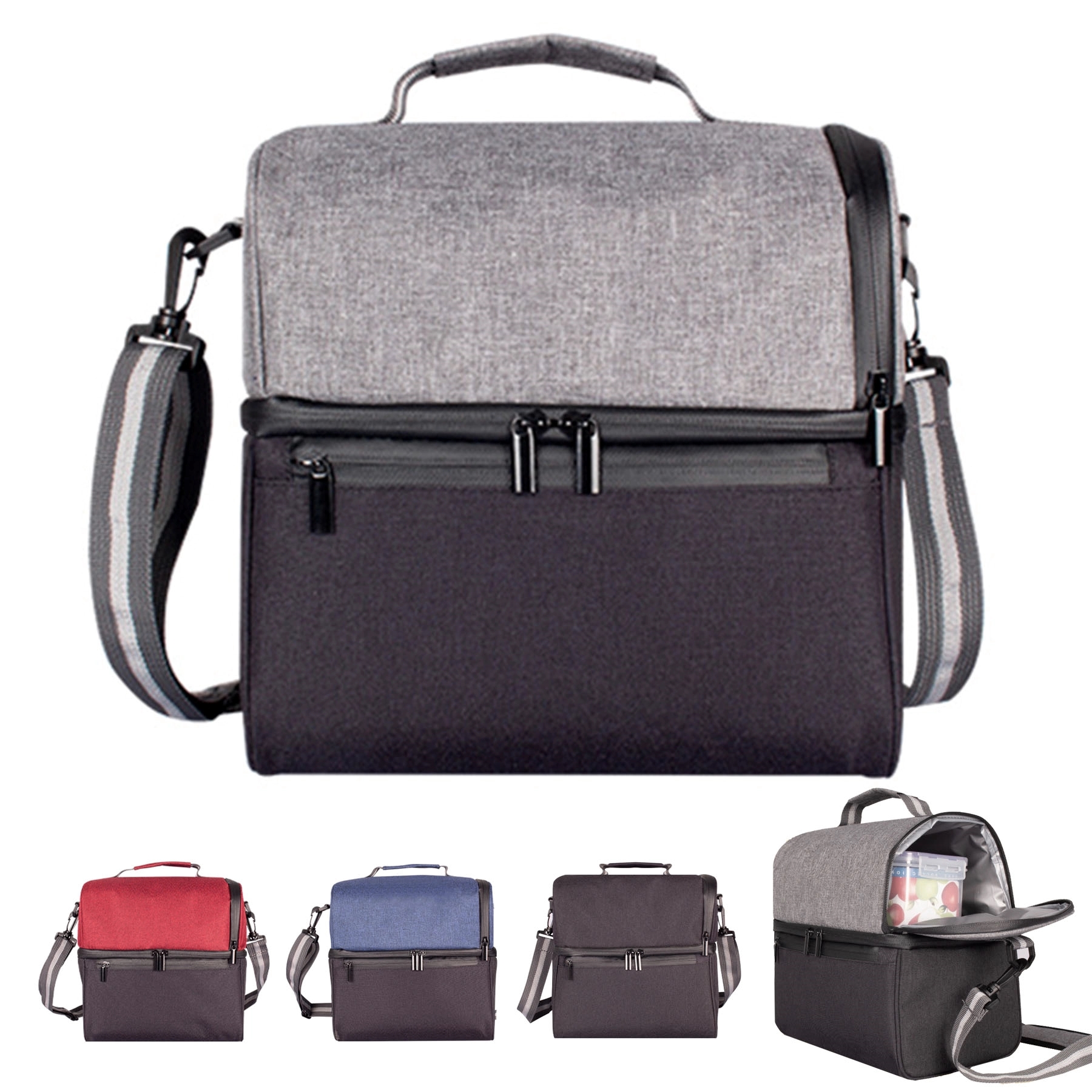 Double Layer Insulated Lunch Bag 2