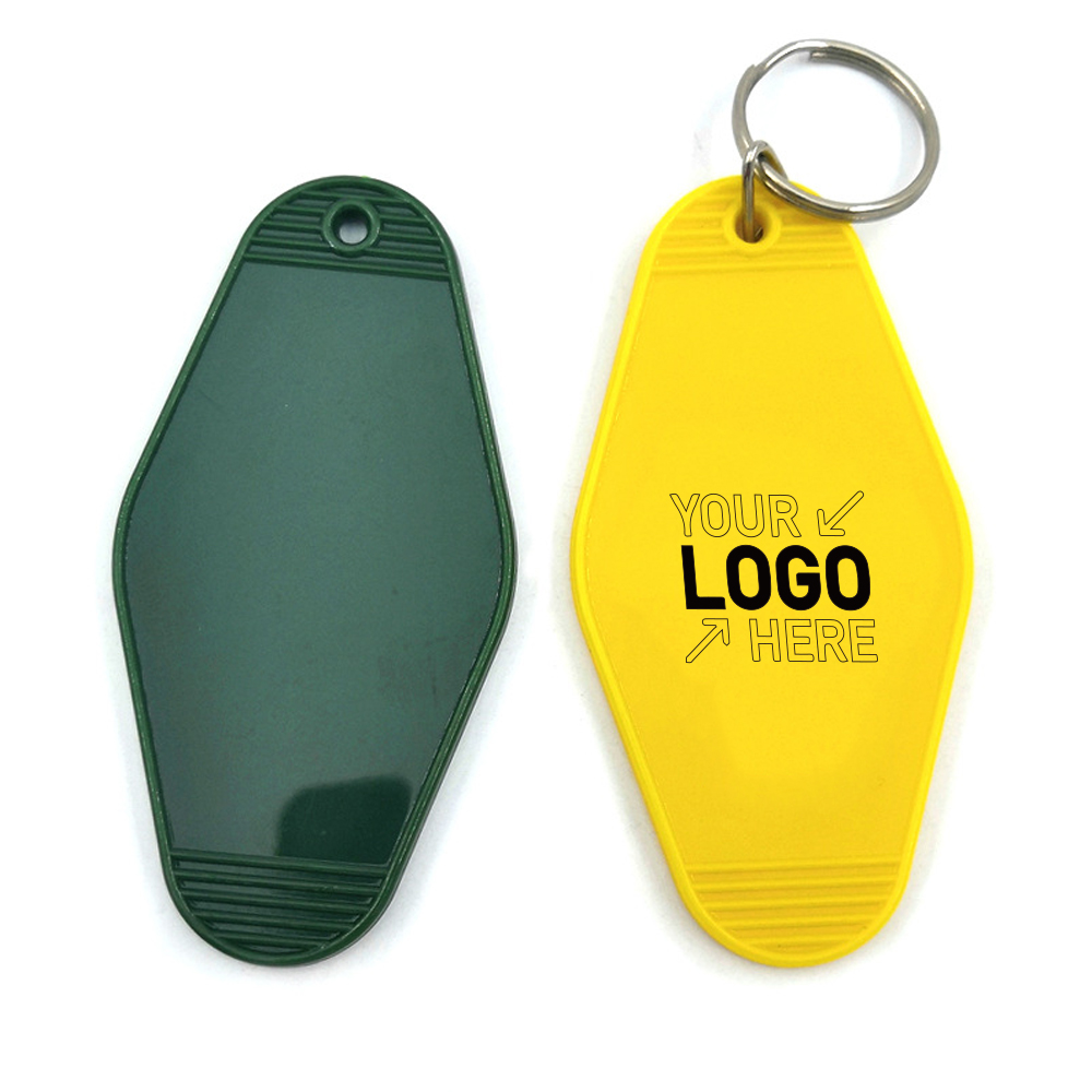 Vintage Plastic Hotel Keychain Motel Key Tag 5