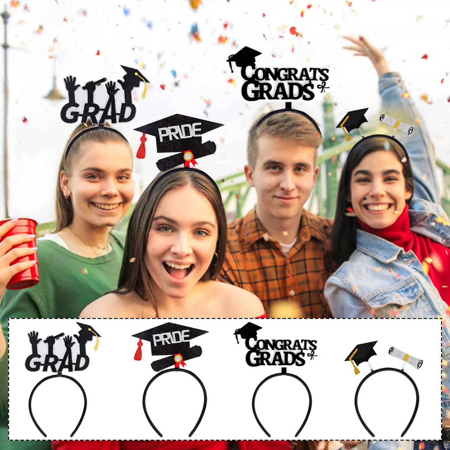 Graduation Headband Grad Cap Bopper 6