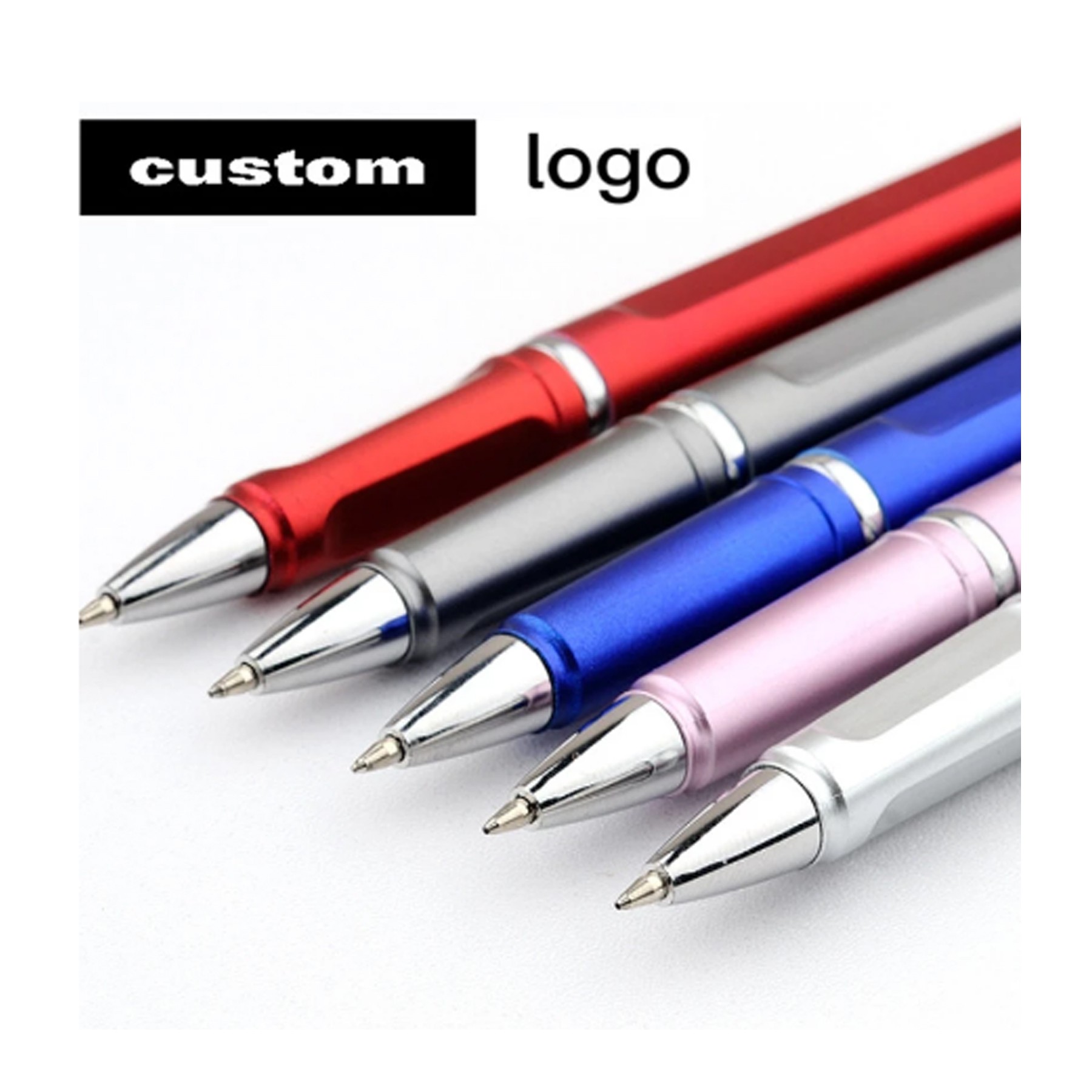 Light Advertising Pen with Metal U-shaped Pen Clip 3