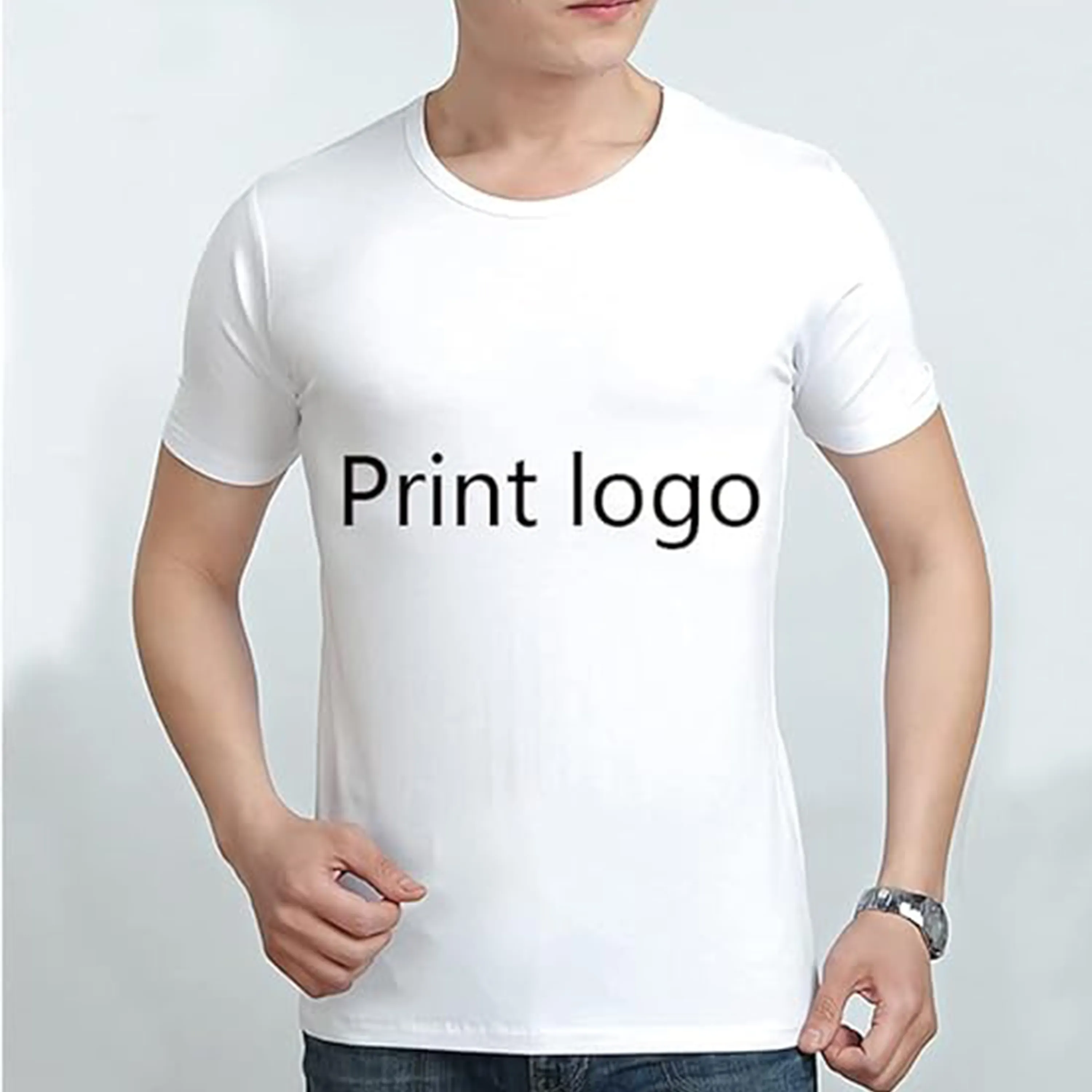 Custom Logo Printed Short Sleeve T Shirt 4