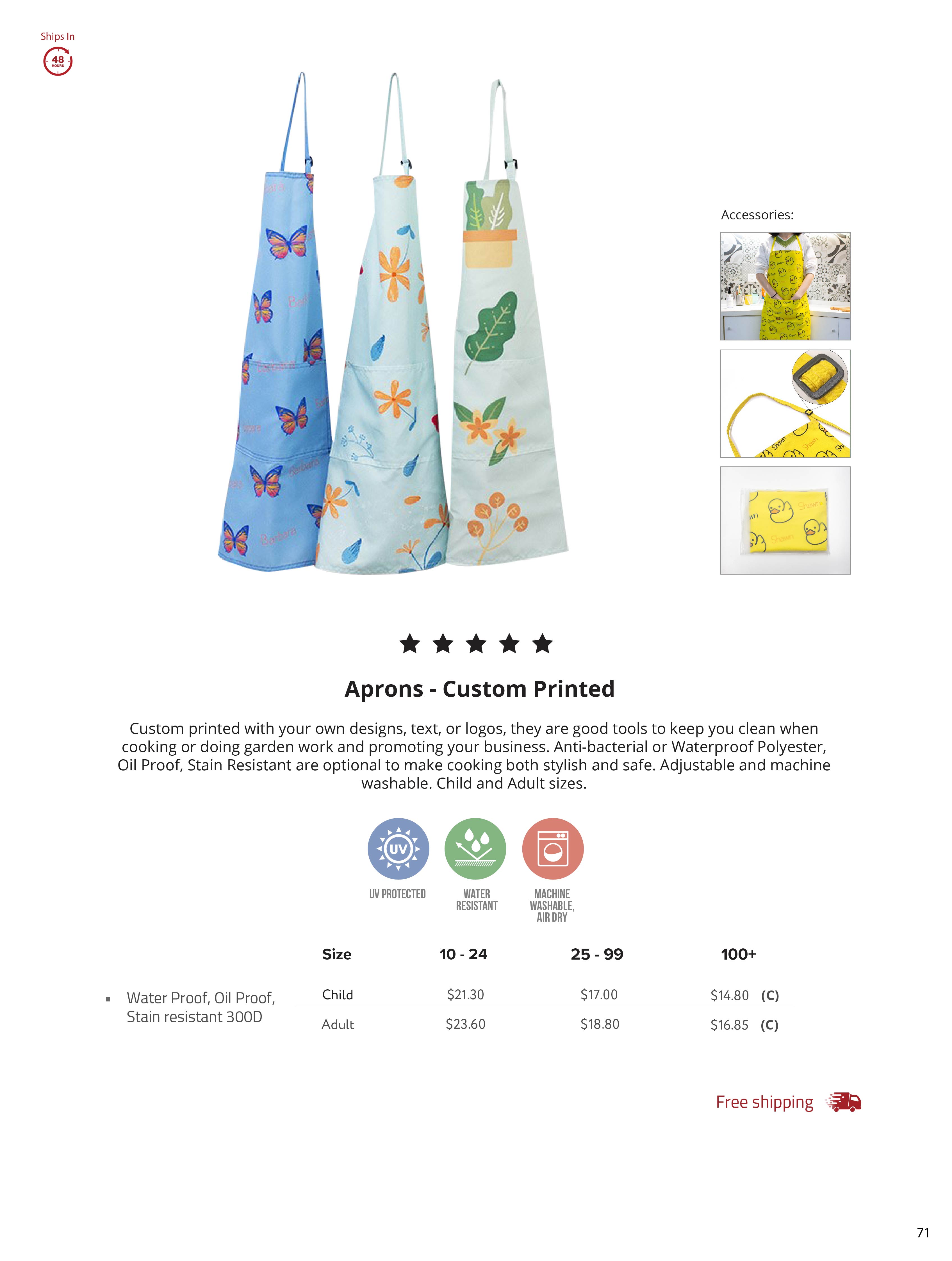 Apron (Child) - Custom Printed 4