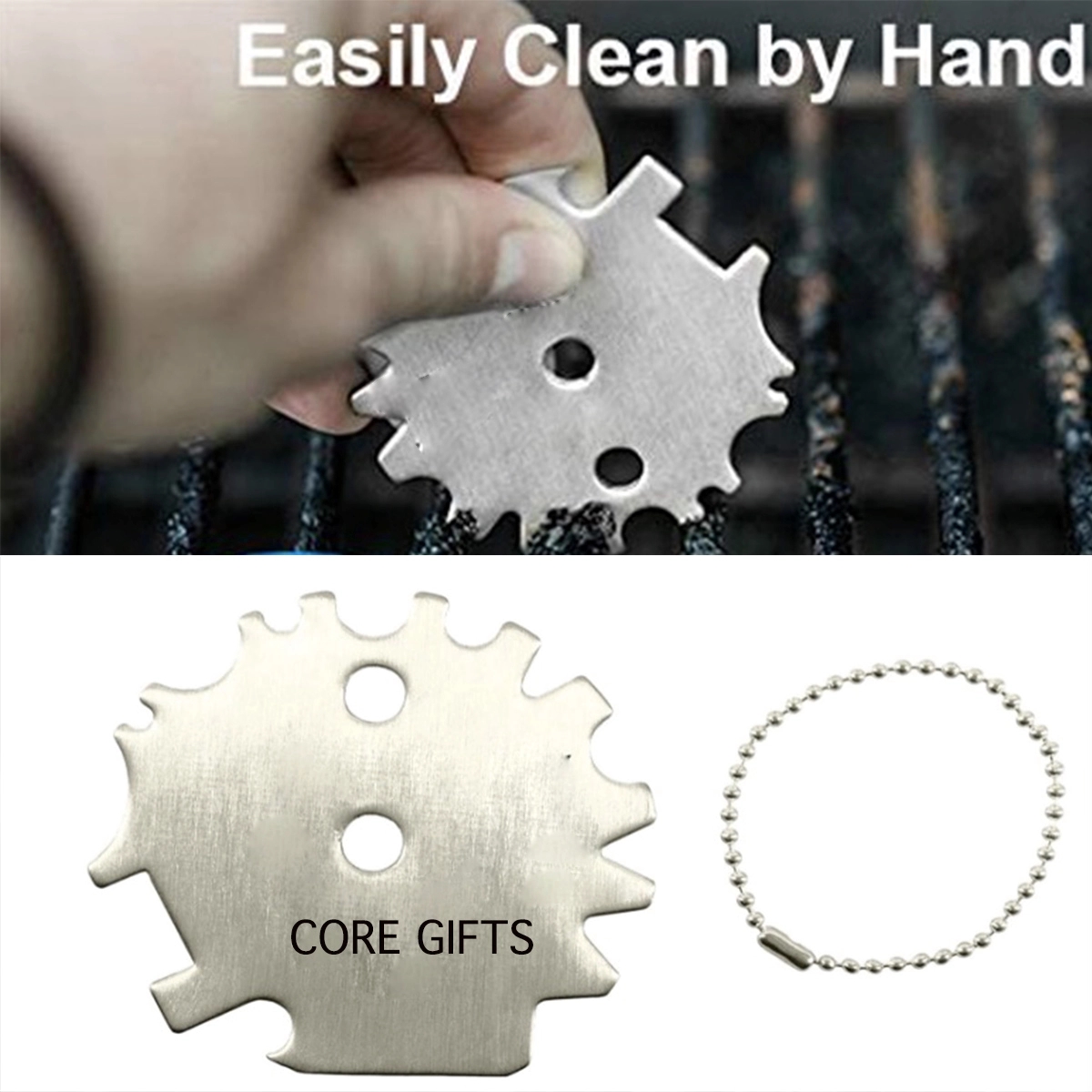 Stainless Steel BBQ Grill Scraper 2