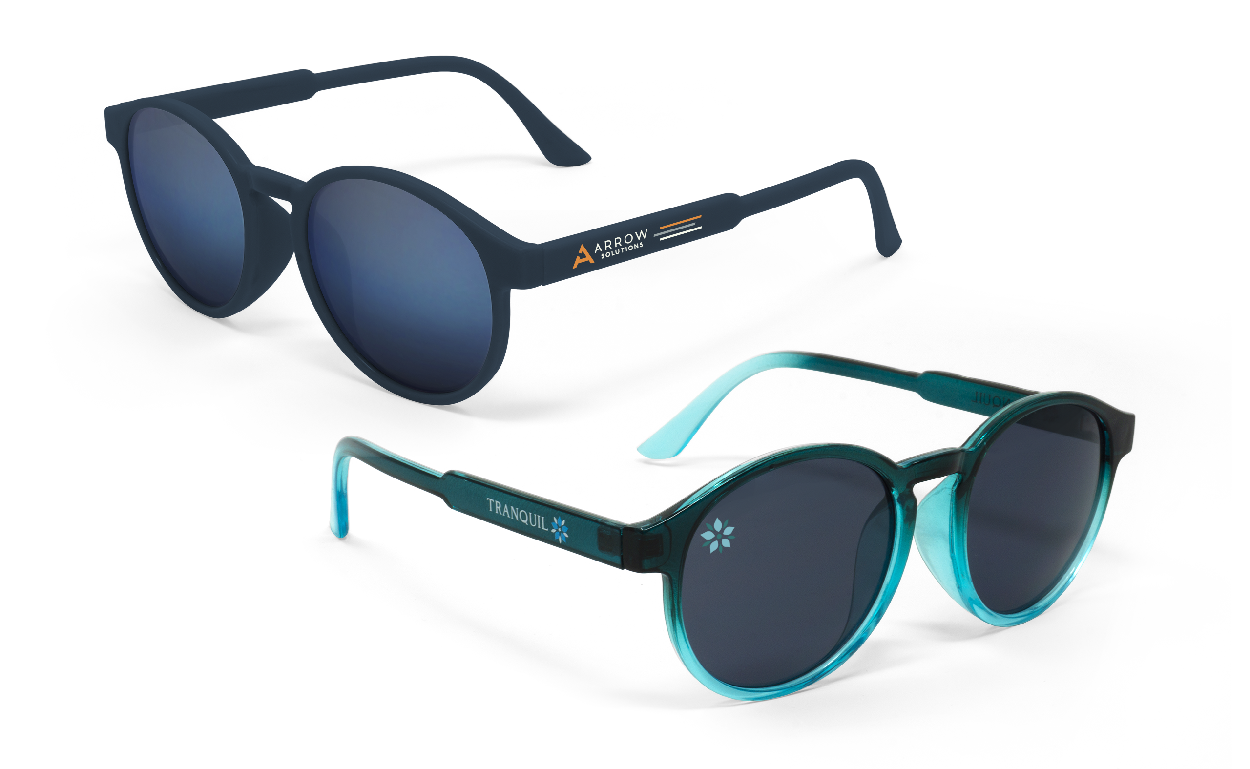 Pantone Matched Retro Round Sunglasses