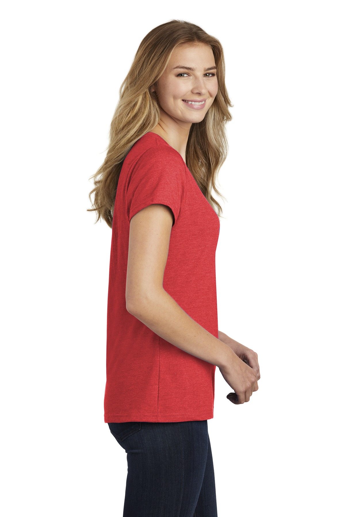 Port & Company® Women's Fan Favorite Blend V-Neck Tee 74