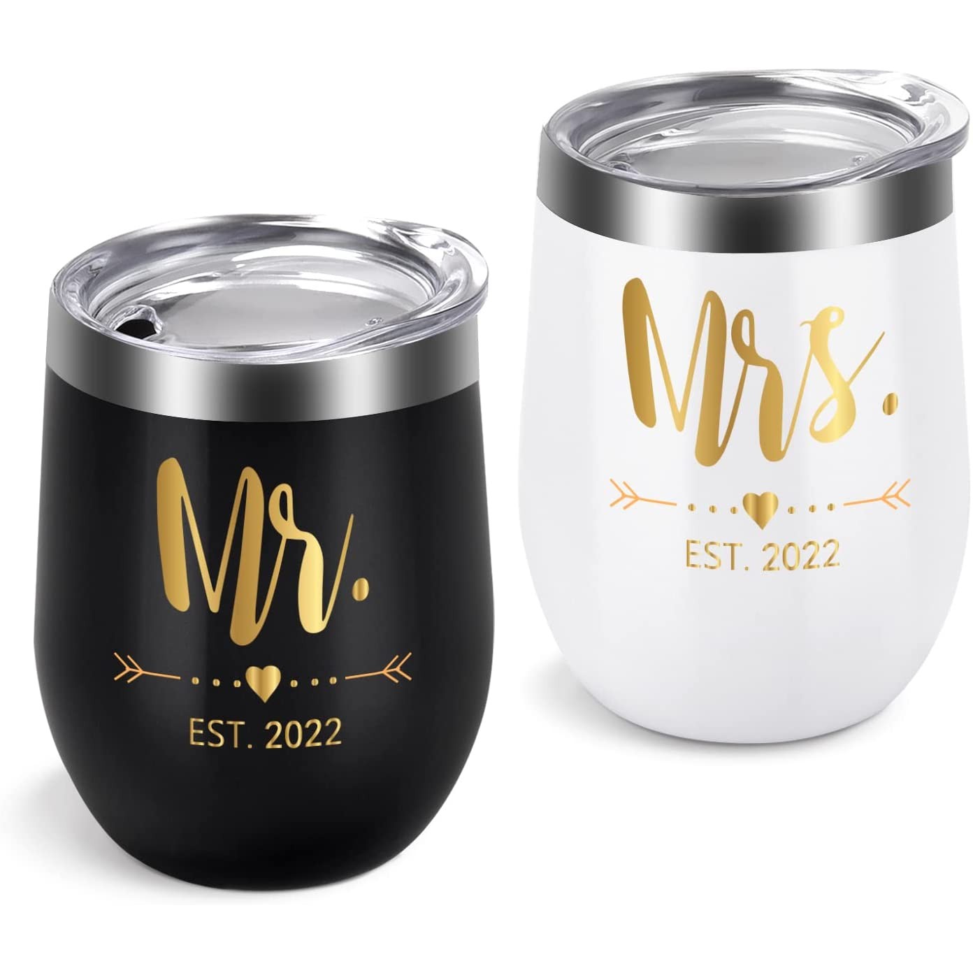 12 ounce Steel insulated wine/whisky tumbler with locking lid and straw 2