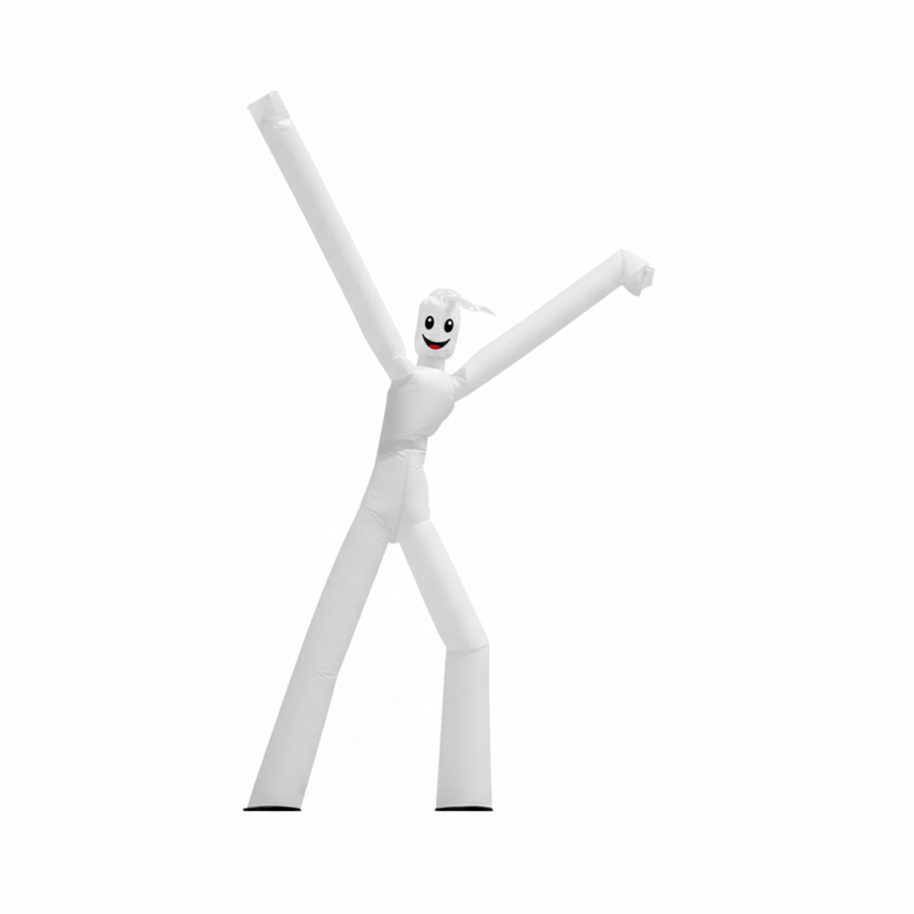 25'H Wacky Man™ Double-Leg Inflatable, White 2