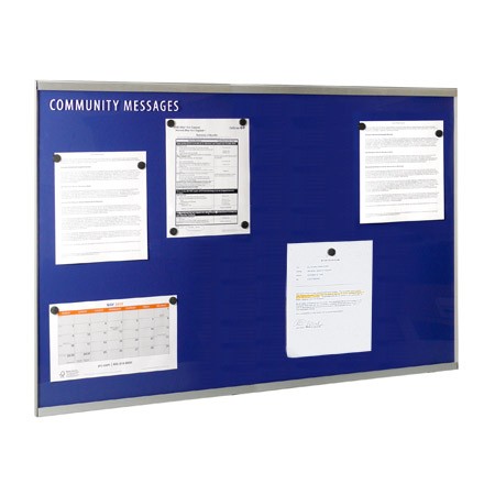 44"w x 28"h Metal Wall Community Message Board