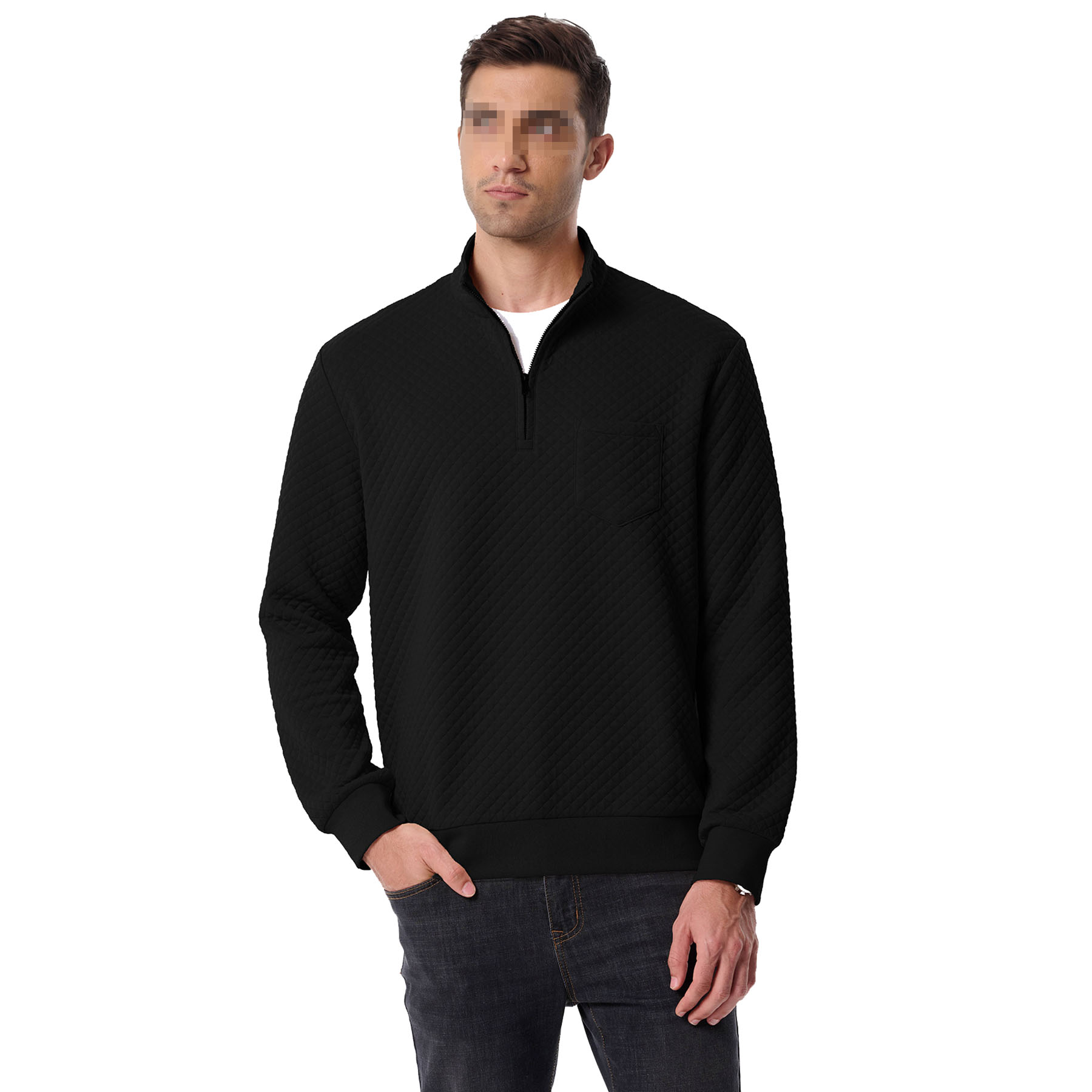 Men's Quarter Zip Sweatshirt, custom hoodie or sweatshirt with logo imprint 3