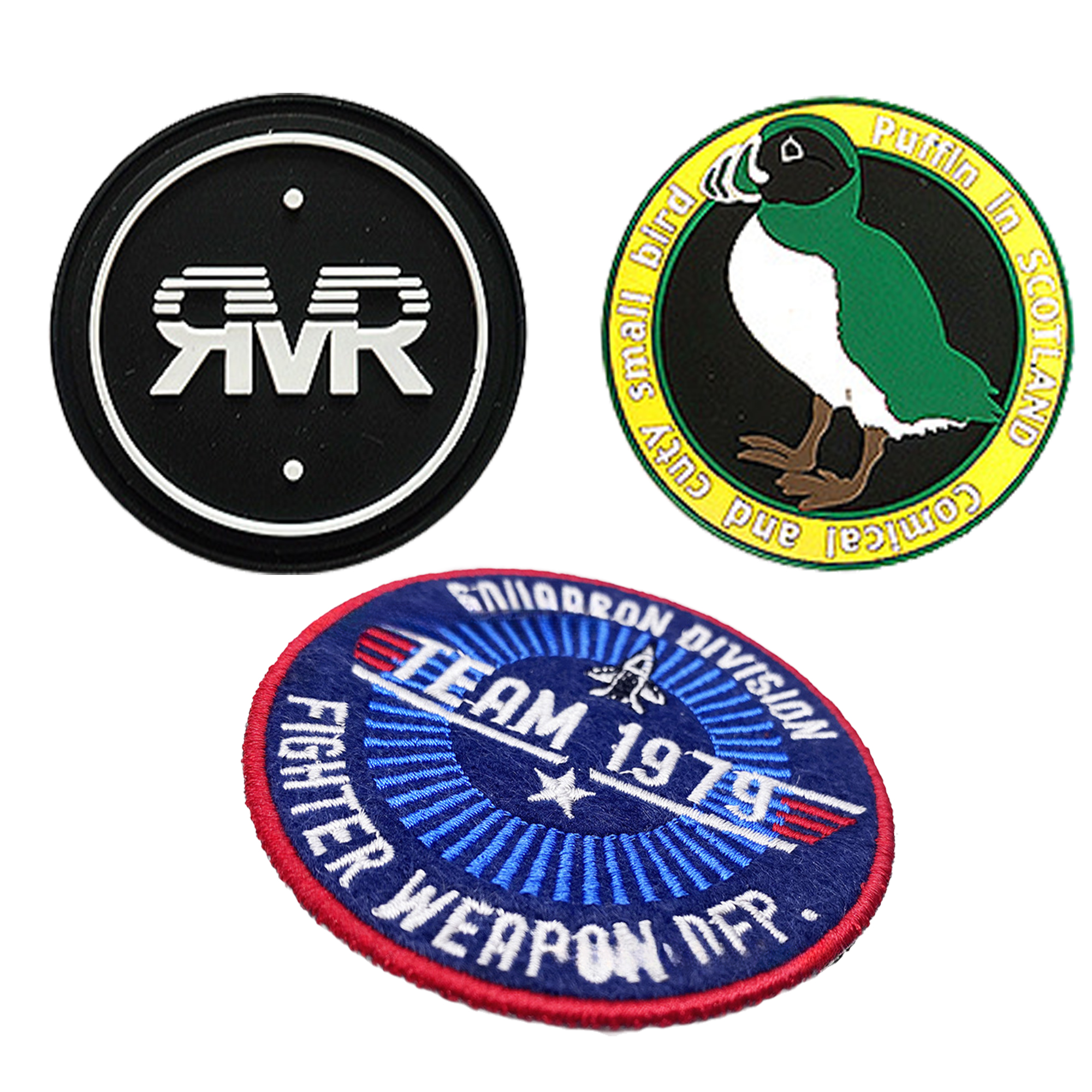 High-Quality Custom Round Patch with Heat Adhesive Backing 1