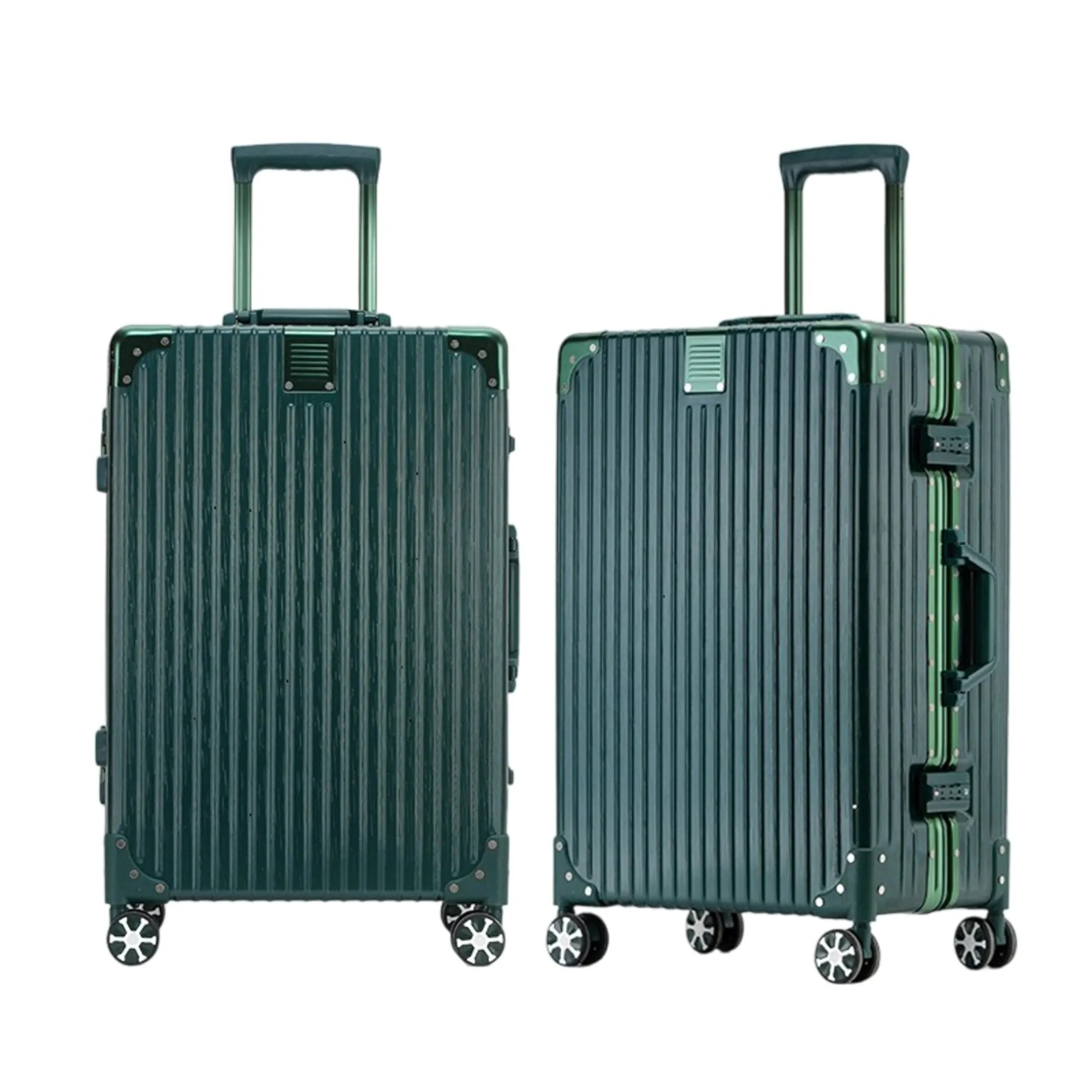 Retro Aluminum Frame Universal Wheel Luggage Compartment 6