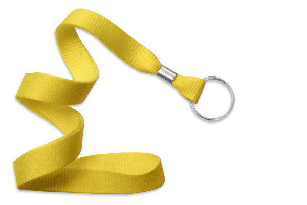 5/8" Blank Lanyard w/Split Ring (Yellow) 2