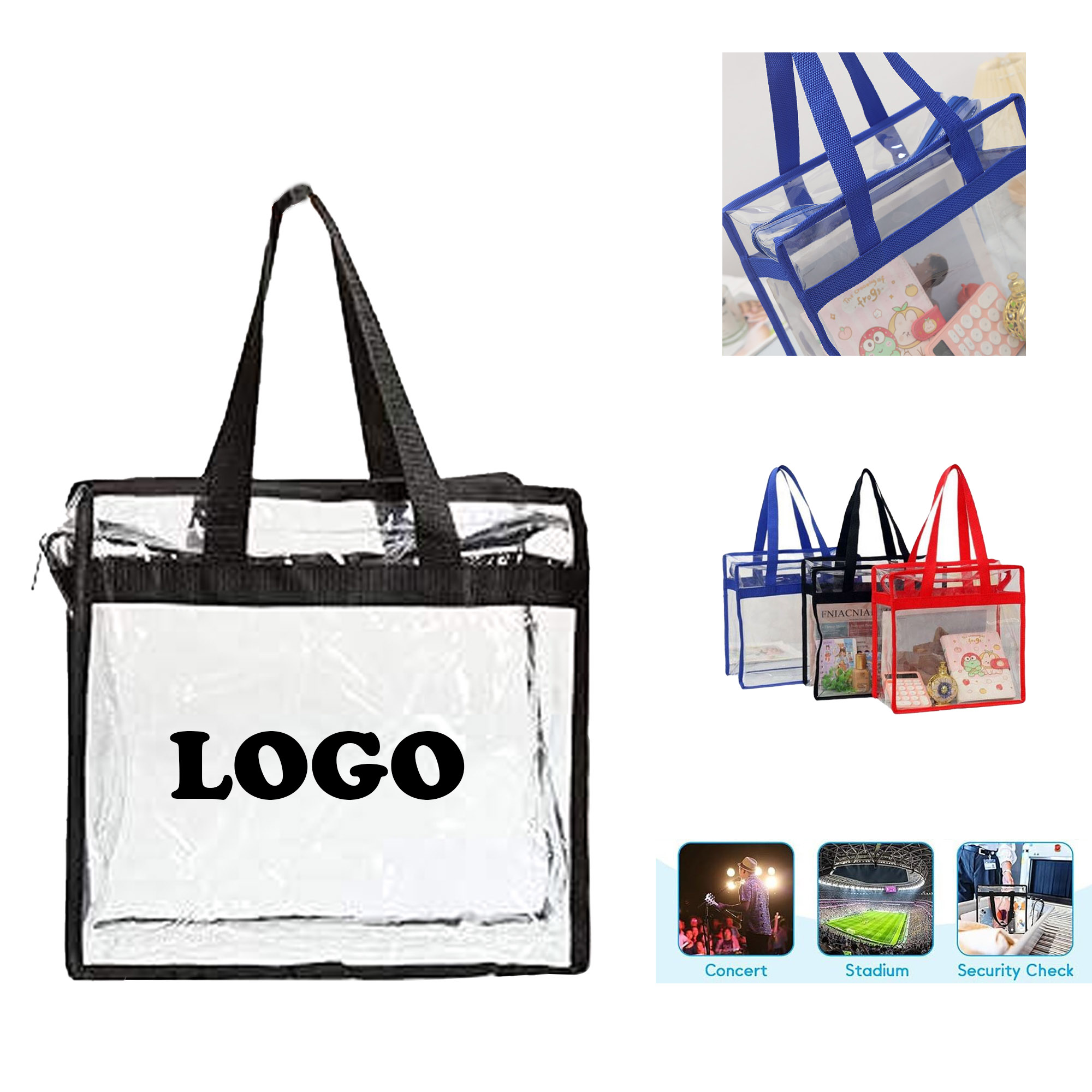 MOQ 20 pcs Custom Pvc Toiletry Bags 4