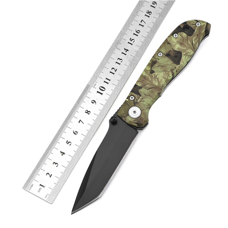 Camouflage Stainless Steel Folding Pocket Knife 5