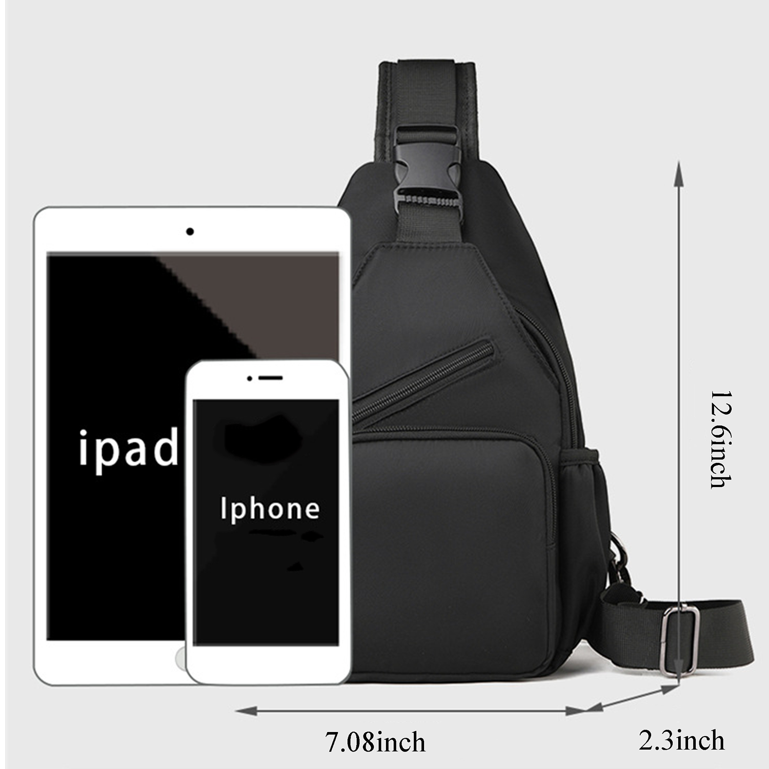 Mini Water Resistant Nylon Crossbody Bag 6