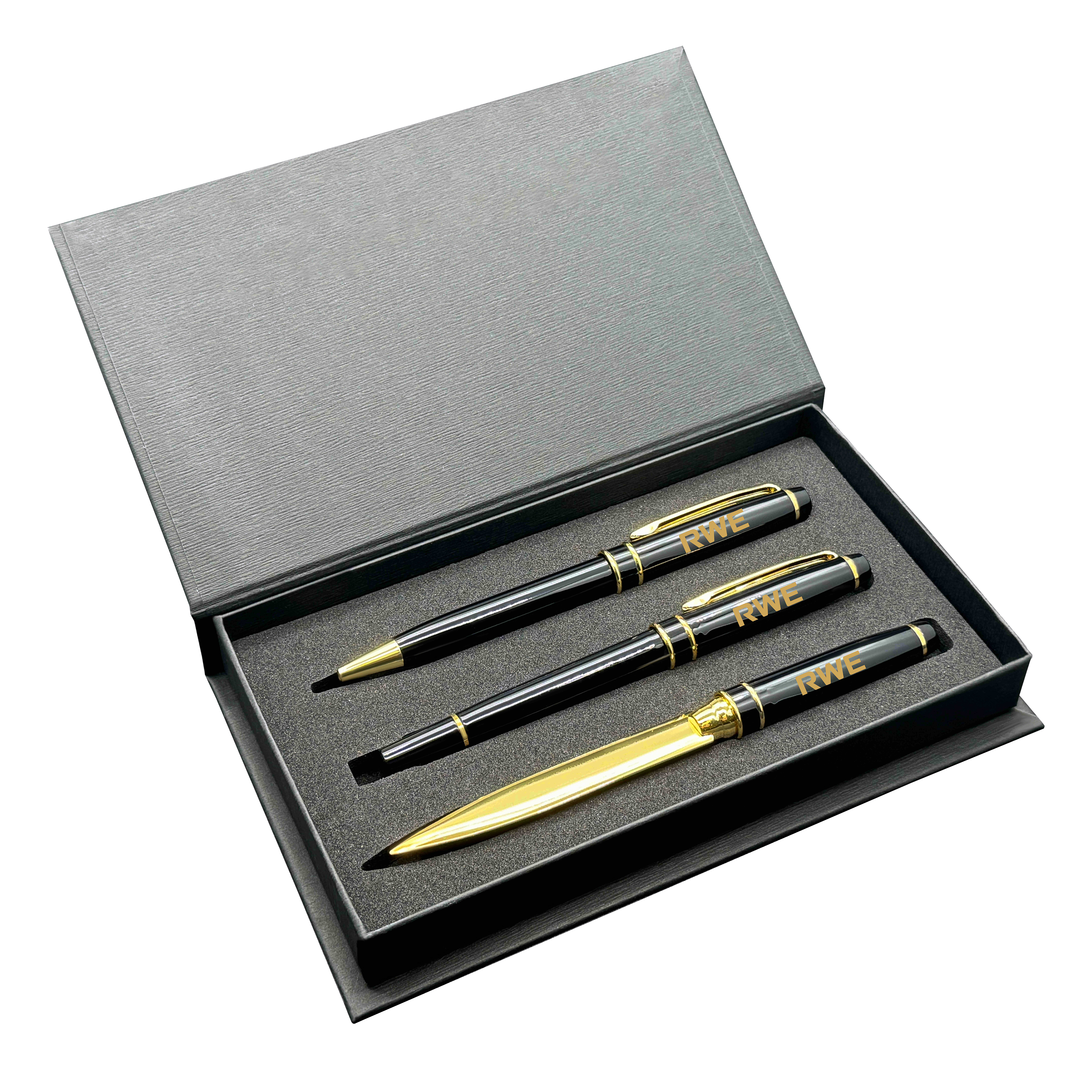 Premade Triple Pen Set with Windsor-II Pens and Letter Opener 1