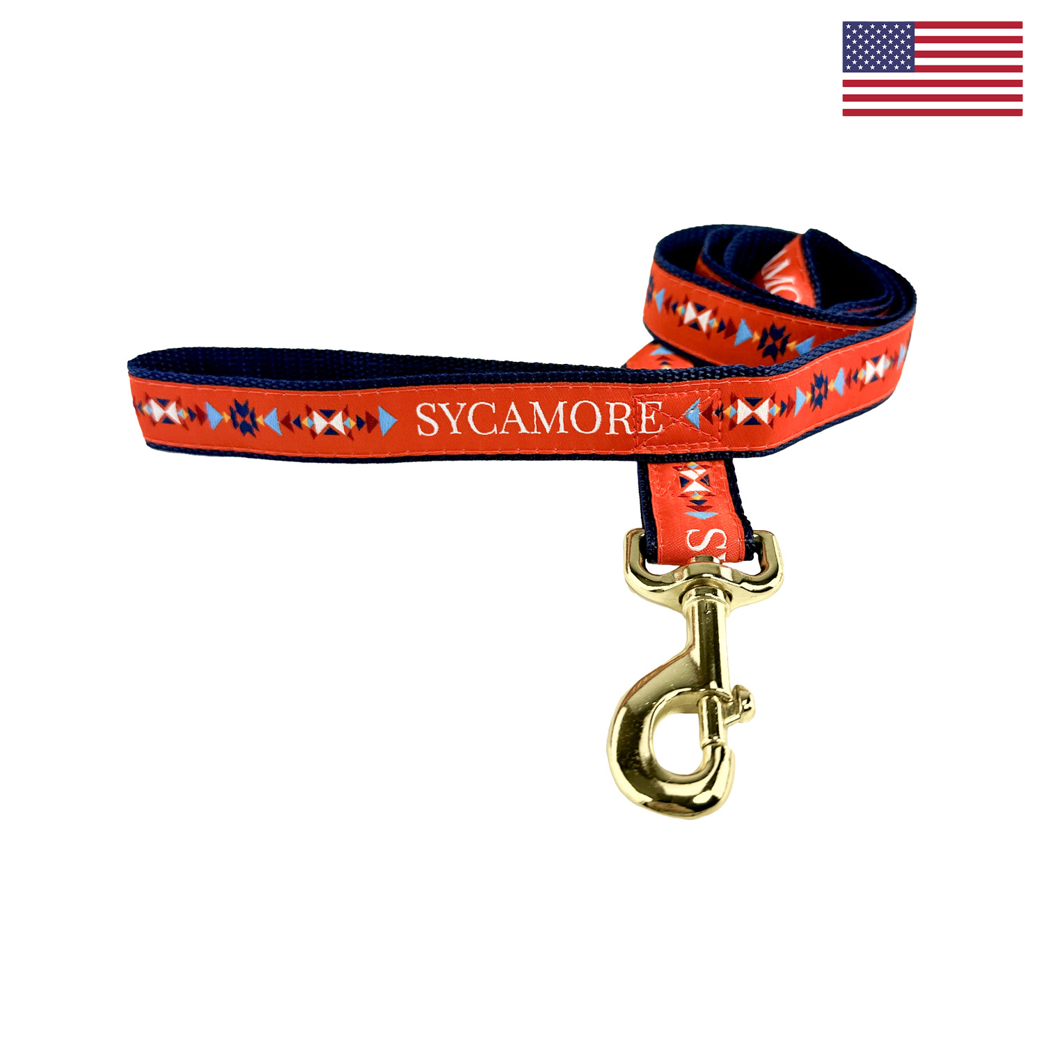 1" X 48" Woven Leash w/ Gold Colored Hardware - "Elite" Weave