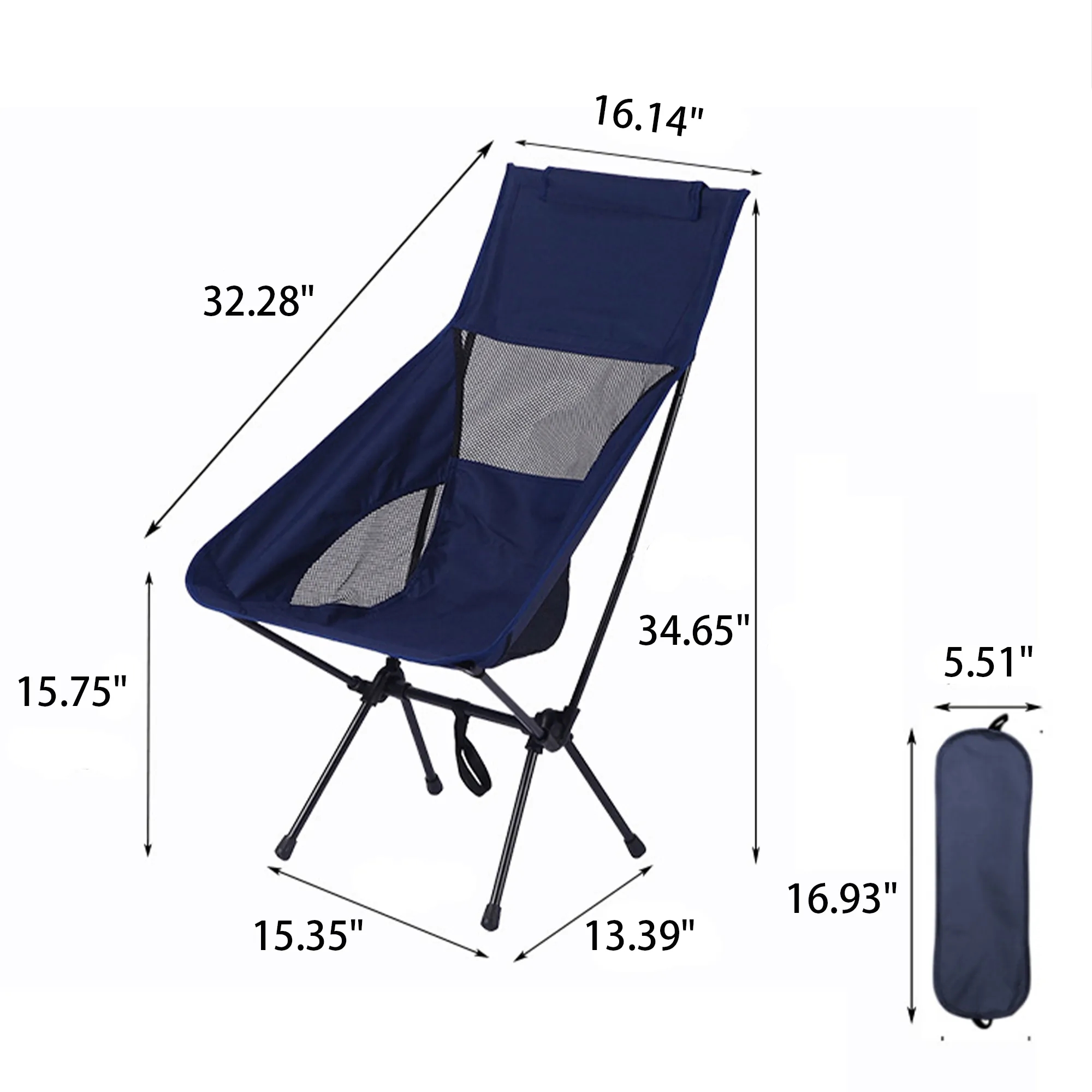 Outdoorable Folding Chair With Carrying Bag(Full Color) 2