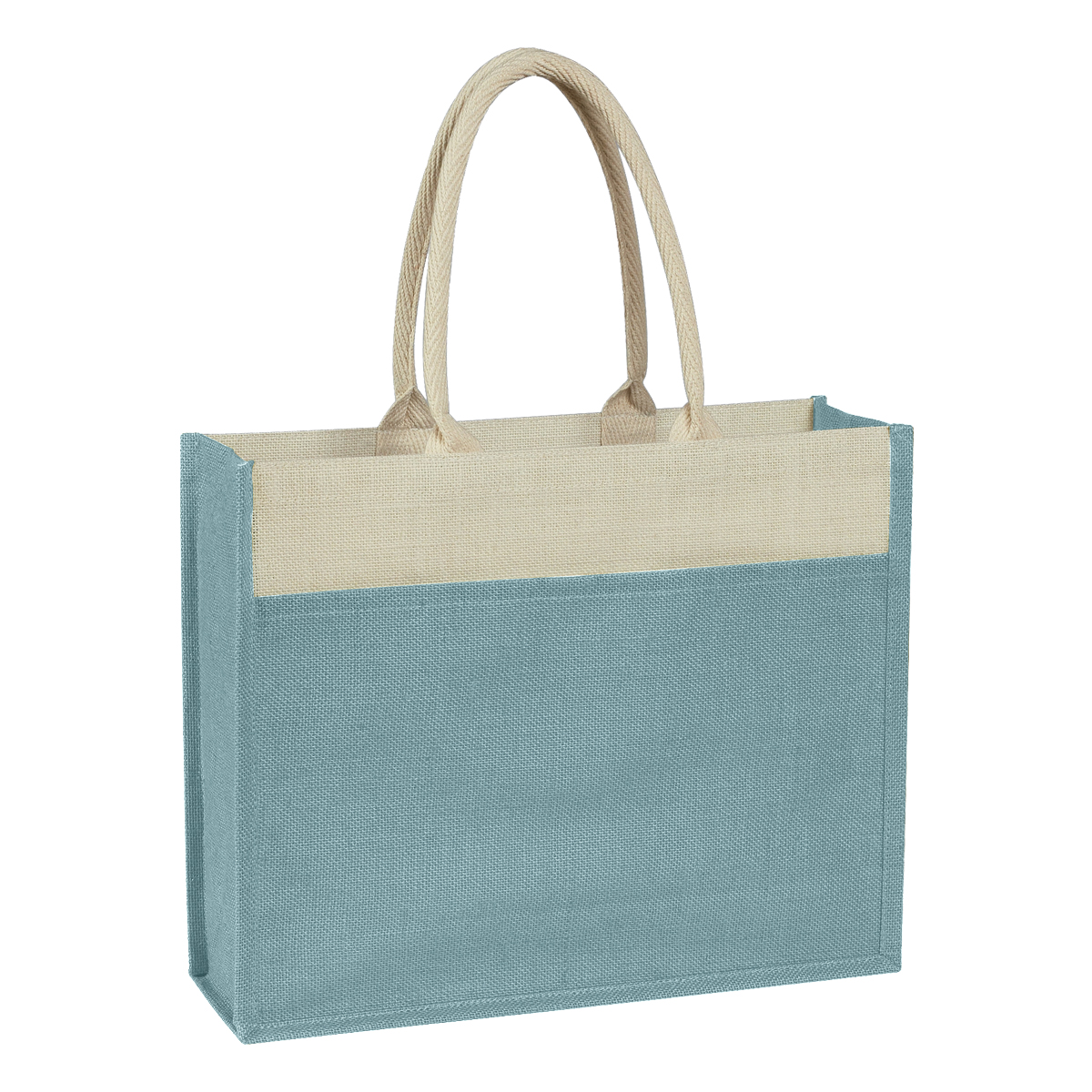 Jute Tote Bag With Front Pocket, custom tote bag with logo imprint 5