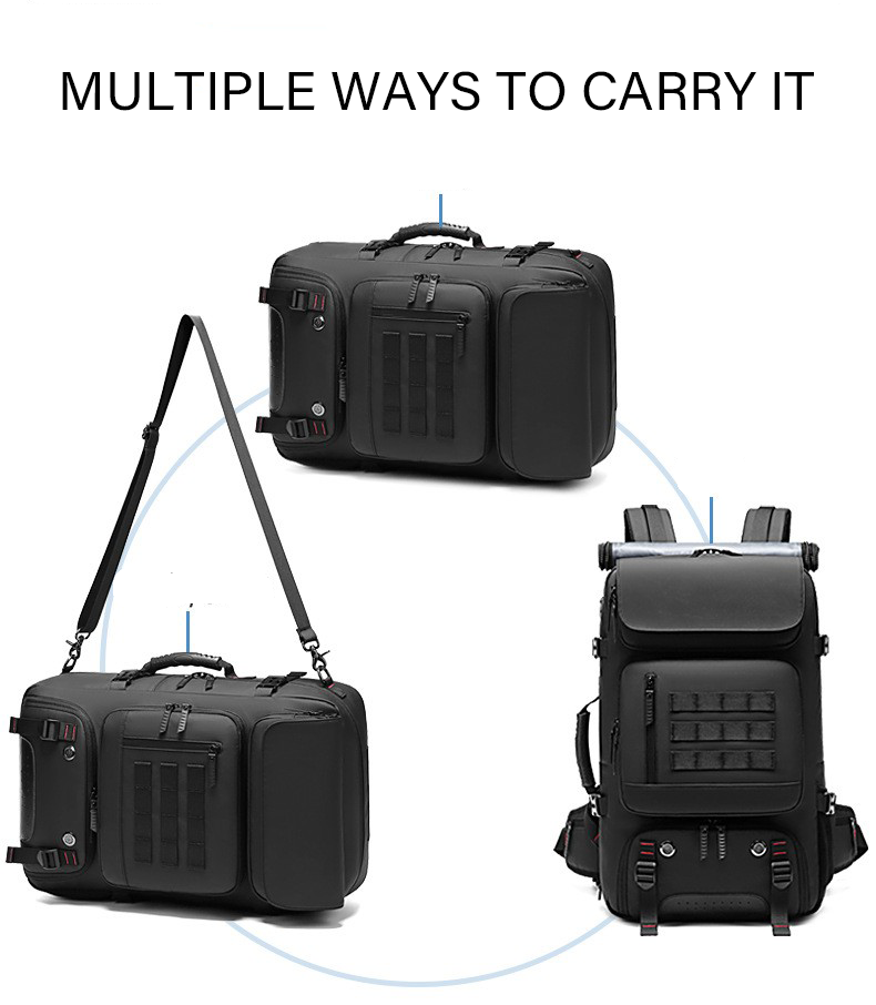 50L Backpack Convertible Waterproof Durable Bag 6