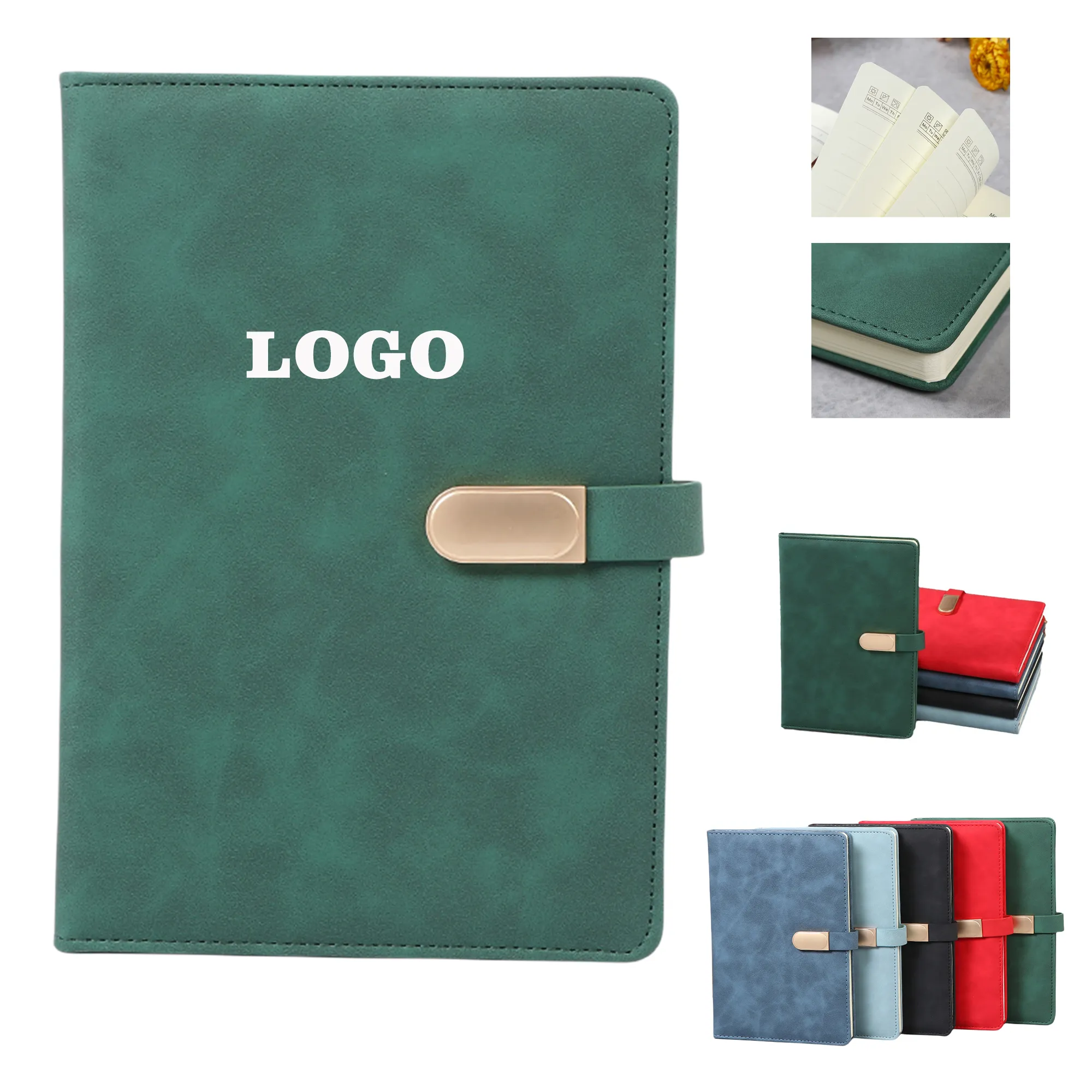 A5 PU Notebook With Metal Buckle (8.3" X 5.7") 1