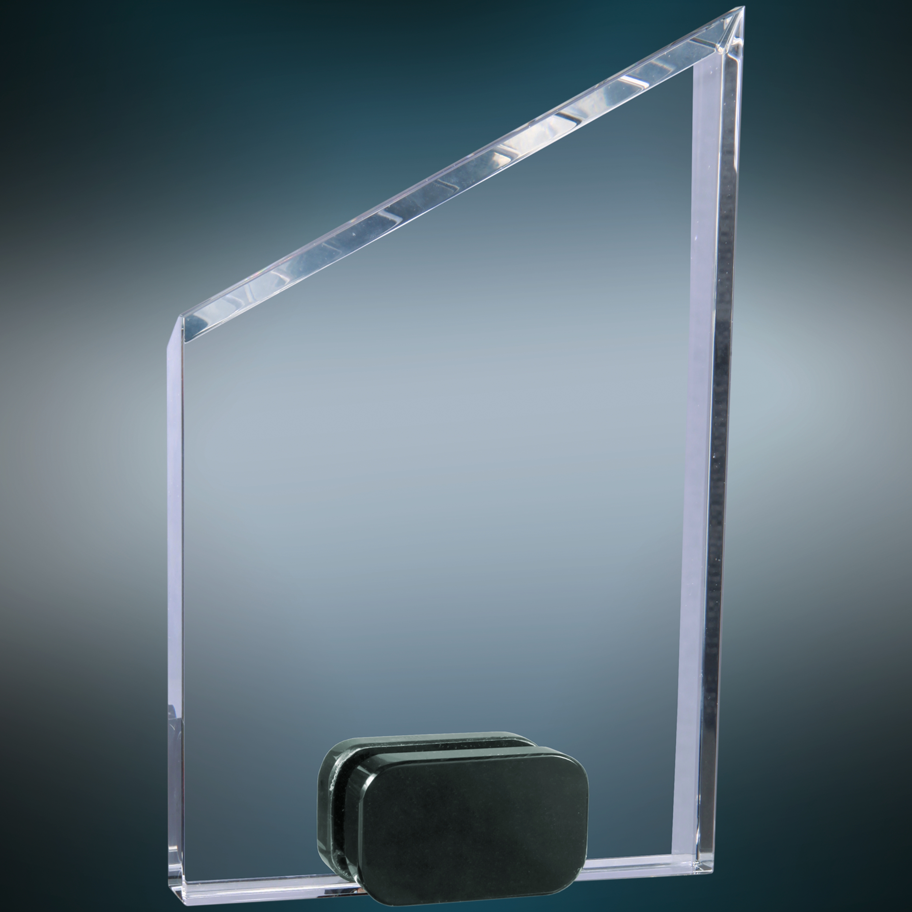 7" Crystal Peak Award with Black Crystal Base 3