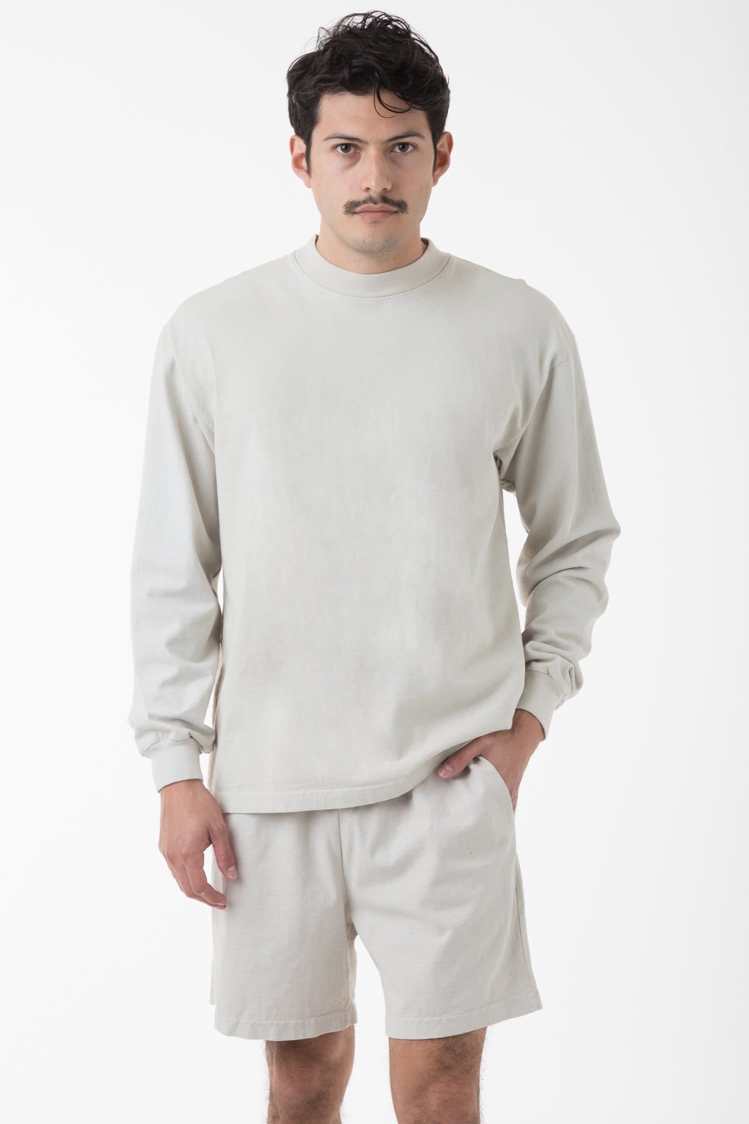 8.5 OZ MID-LENGTH HEAVY JERSEY SHORTS 2