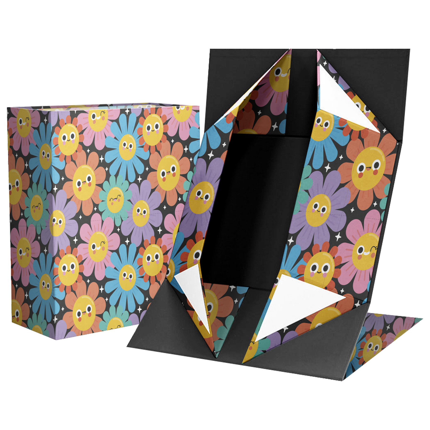 Custom Full Color Foldable Magnetic Closure Promotional Gift Box (8'' L x 7'' W x 3'' H) 5