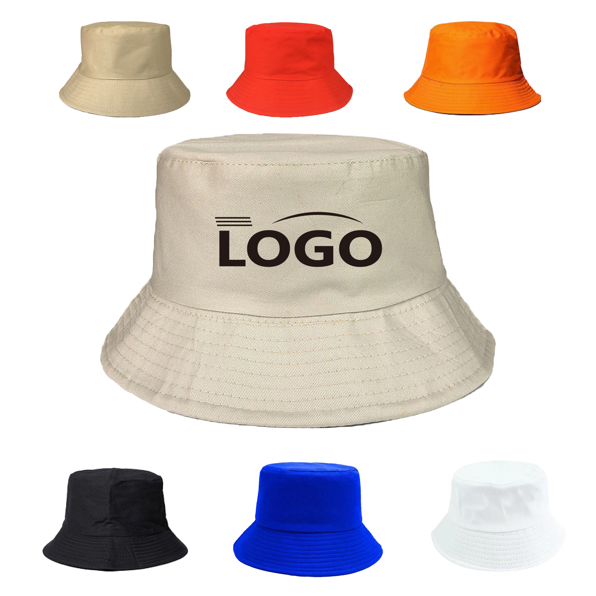 Bucket Hat Durable Foldable Customizable Fisherman Cotton 5