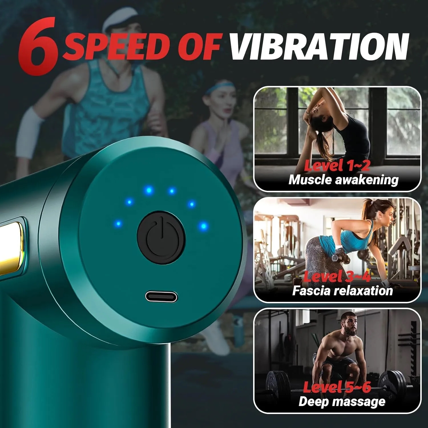 Mini LCD Massage Gun 5