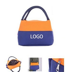 Square Canvas Lunch Bag For Food Storage 15