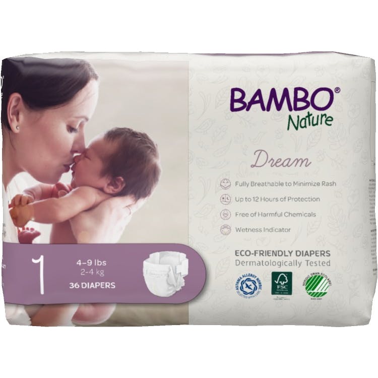 Baby Diapers - 36 Count Size 1 4-9 Lbs. 2