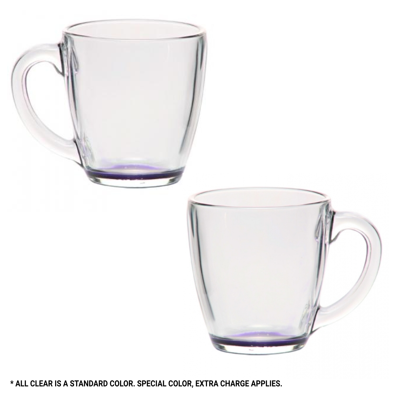 Clear Elegant Tapered Glass Mug, 15.5 oz. 4