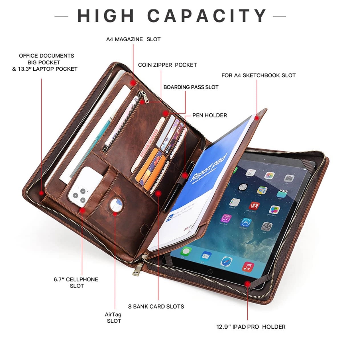 Genuine Leather Padfolio 3