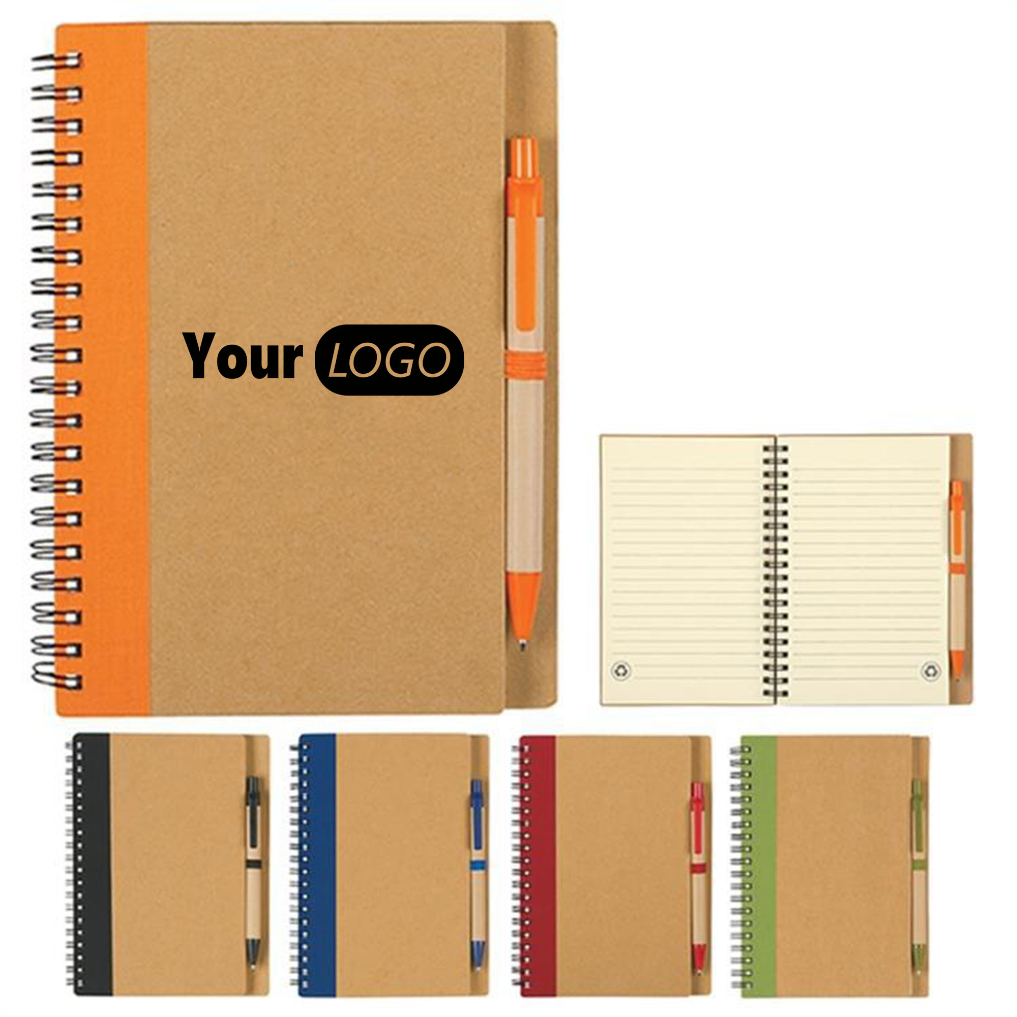Kraft Paper Fabric Splicing Cover Notebook 6