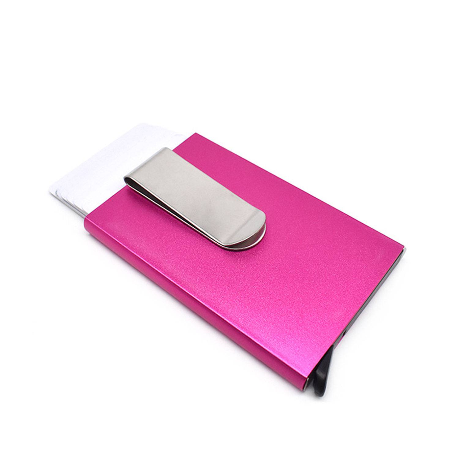 RFID Credit Card Holder for Men Money Clip Aluminum Metal 4