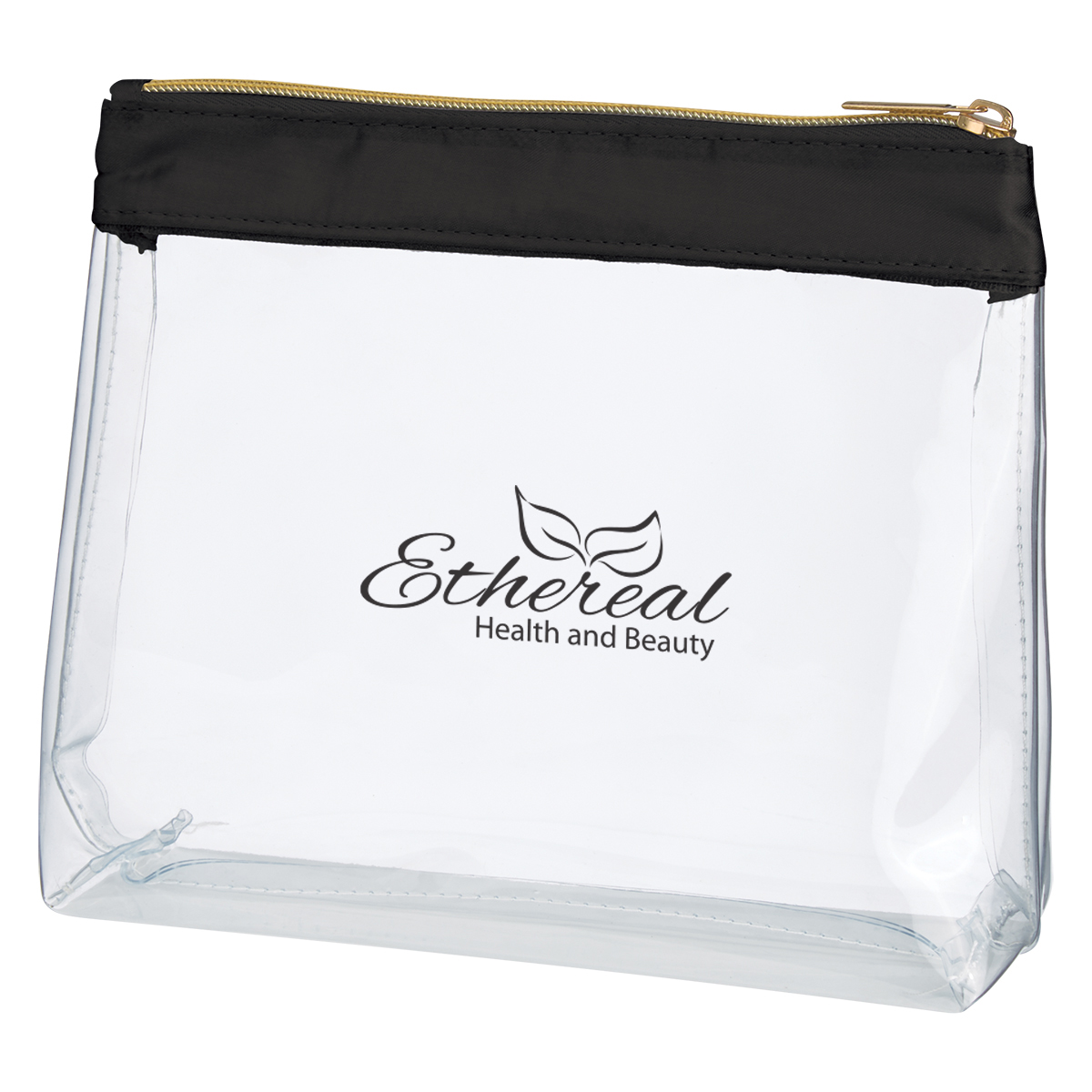 Sadie Satin Clear Cosmetic Bag 2