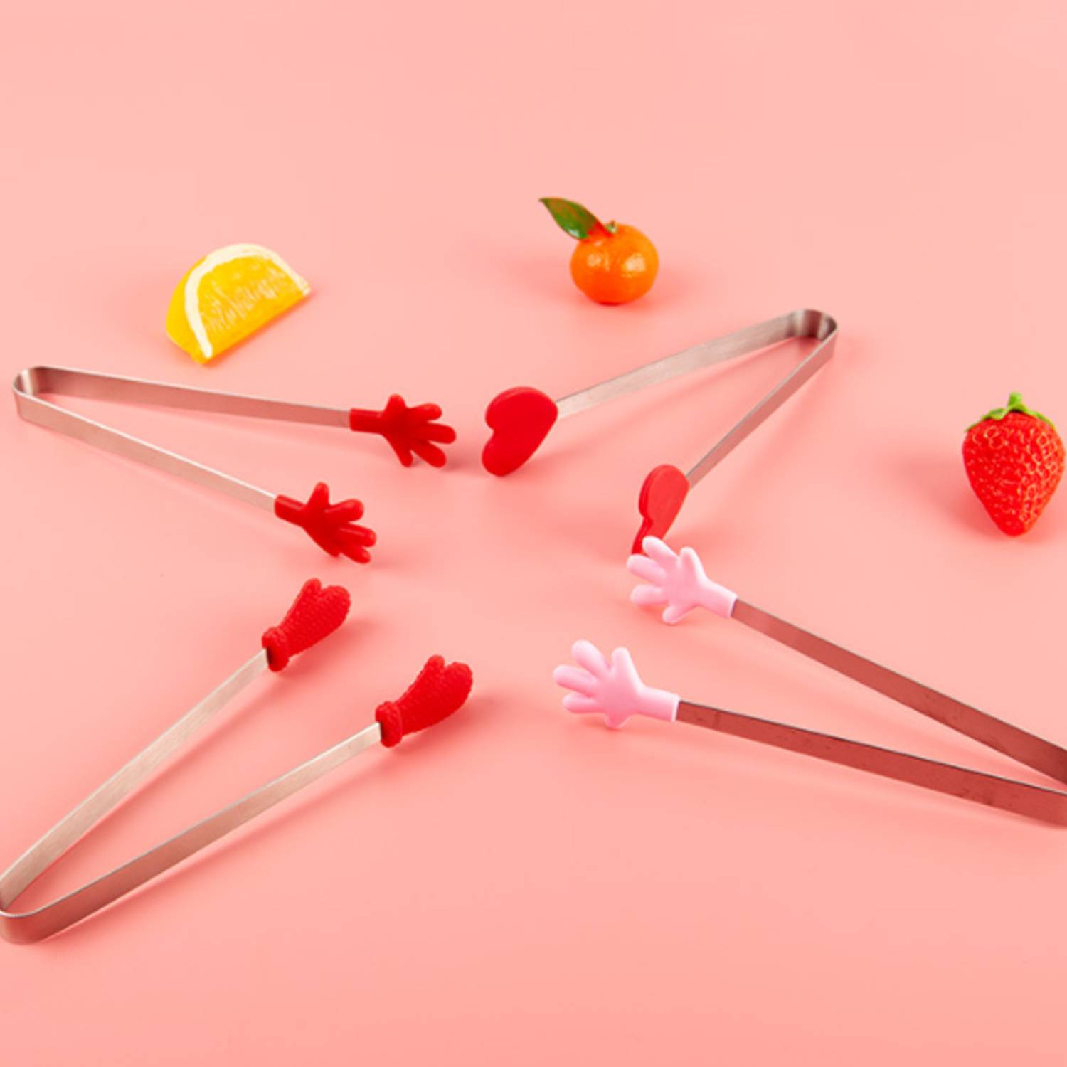 Hand Shape Silicone Mini Kitchen Tong 3