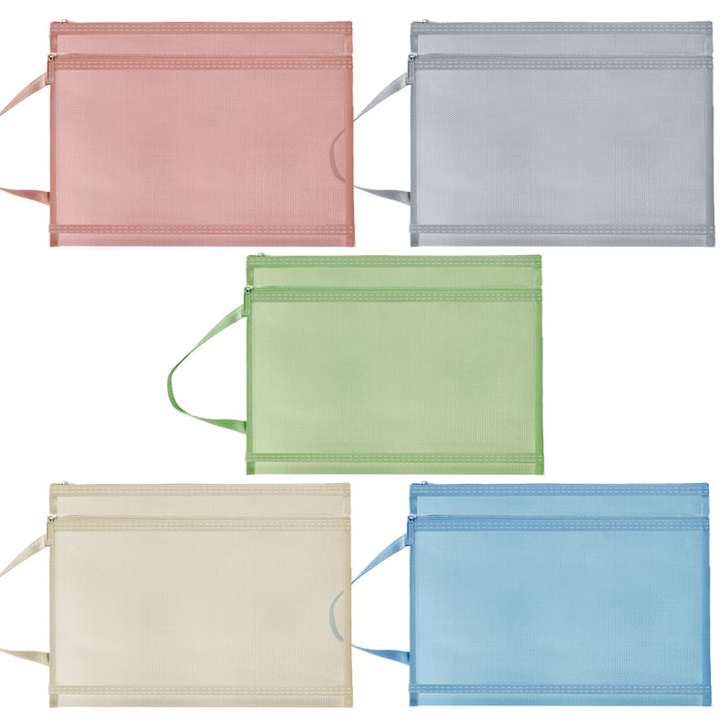 Mesh Zipper Pouch Document Bag 2