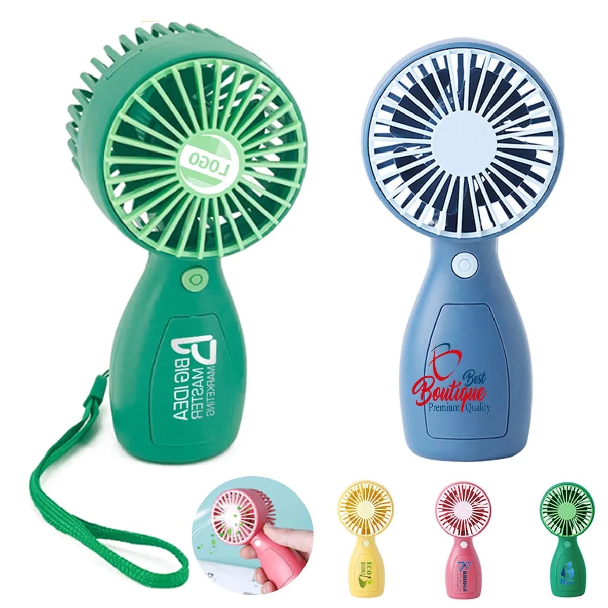 Mini Cartoon Style USB Charging Handheld Fan for Travel 4