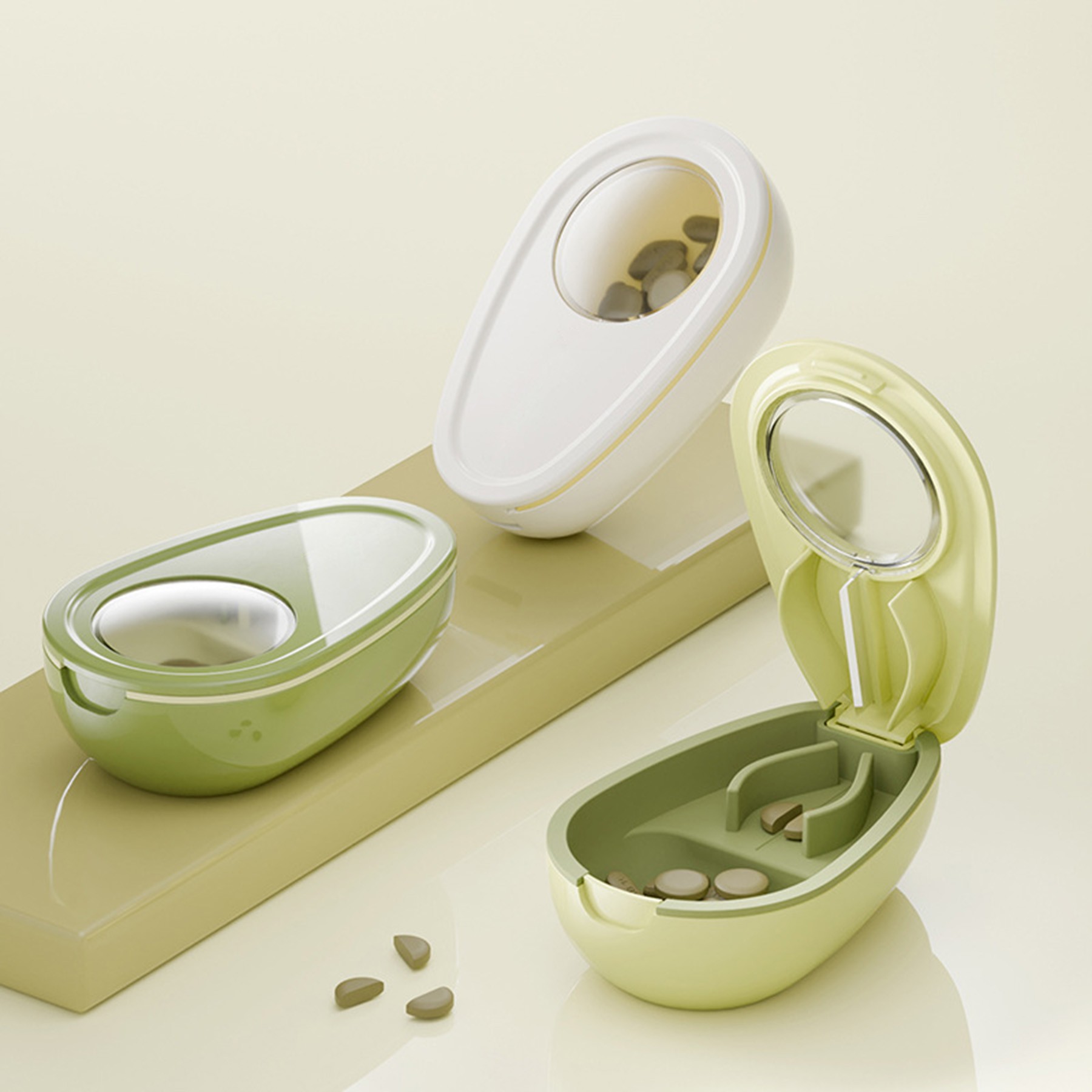 Cut-Pill And Pill-Box Silicone-Lined Combo 4